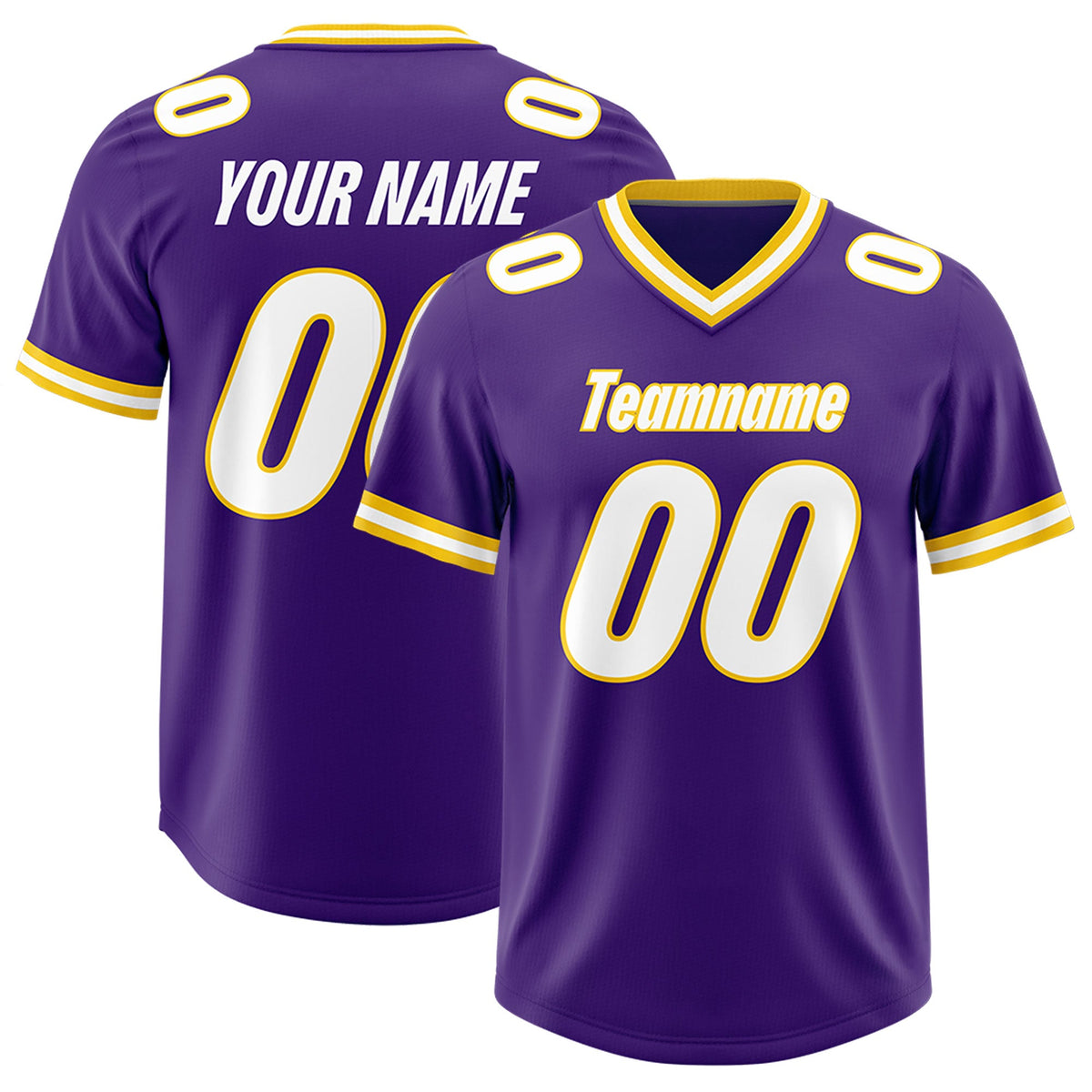 Custom Purple Classic Style American American Football Jerseys