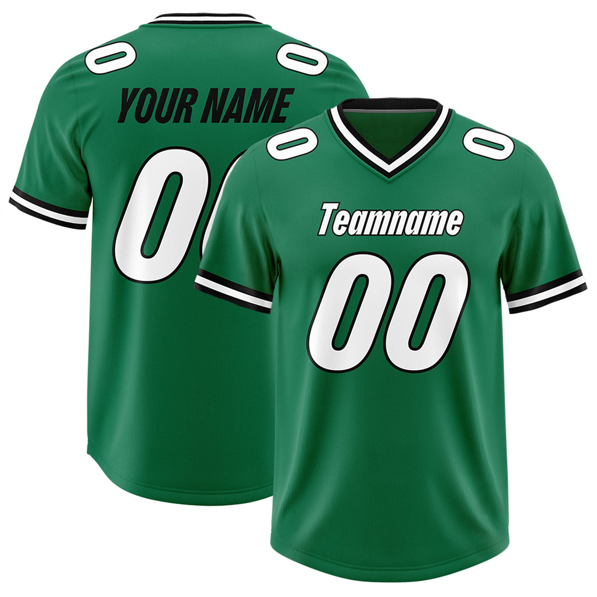 Custom Kelly Green Classic Style American American Football Jerseys