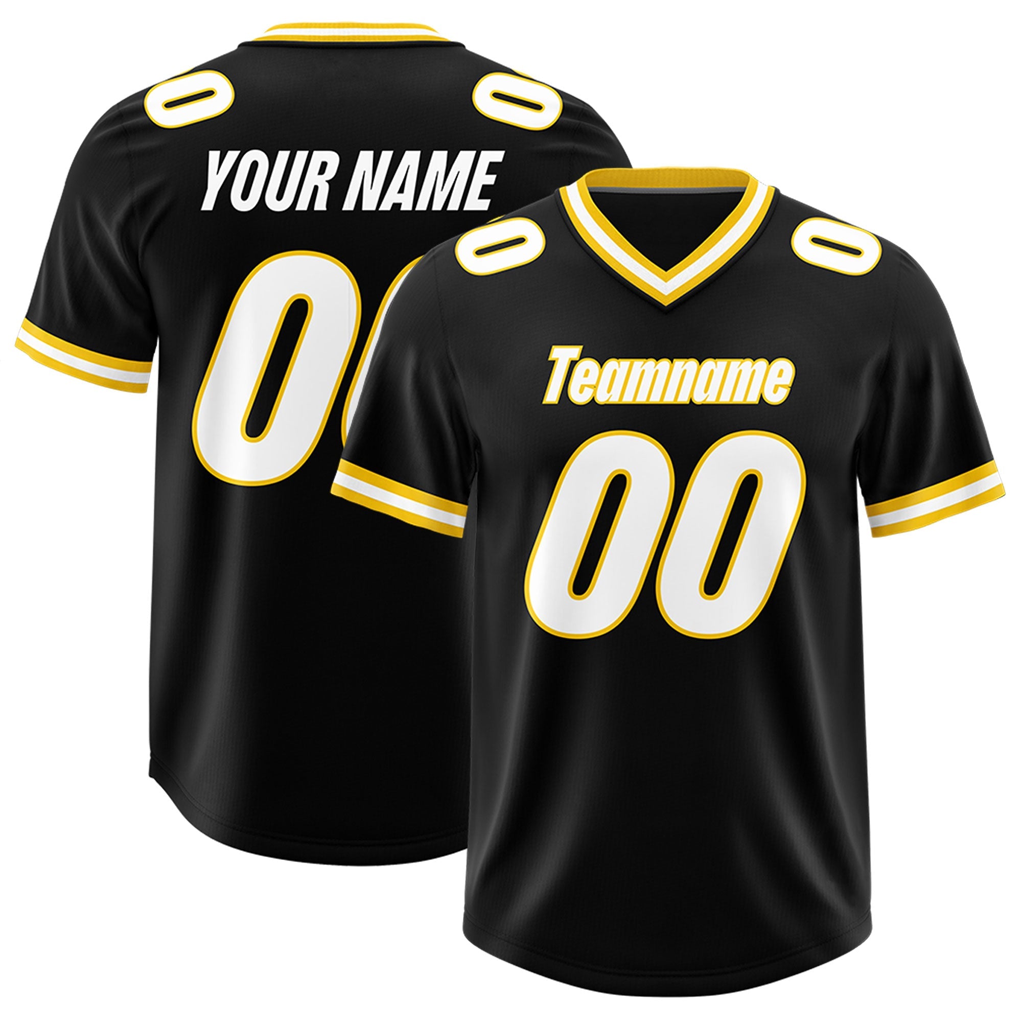 Custom Black Classic Style American American Football Jerseys
