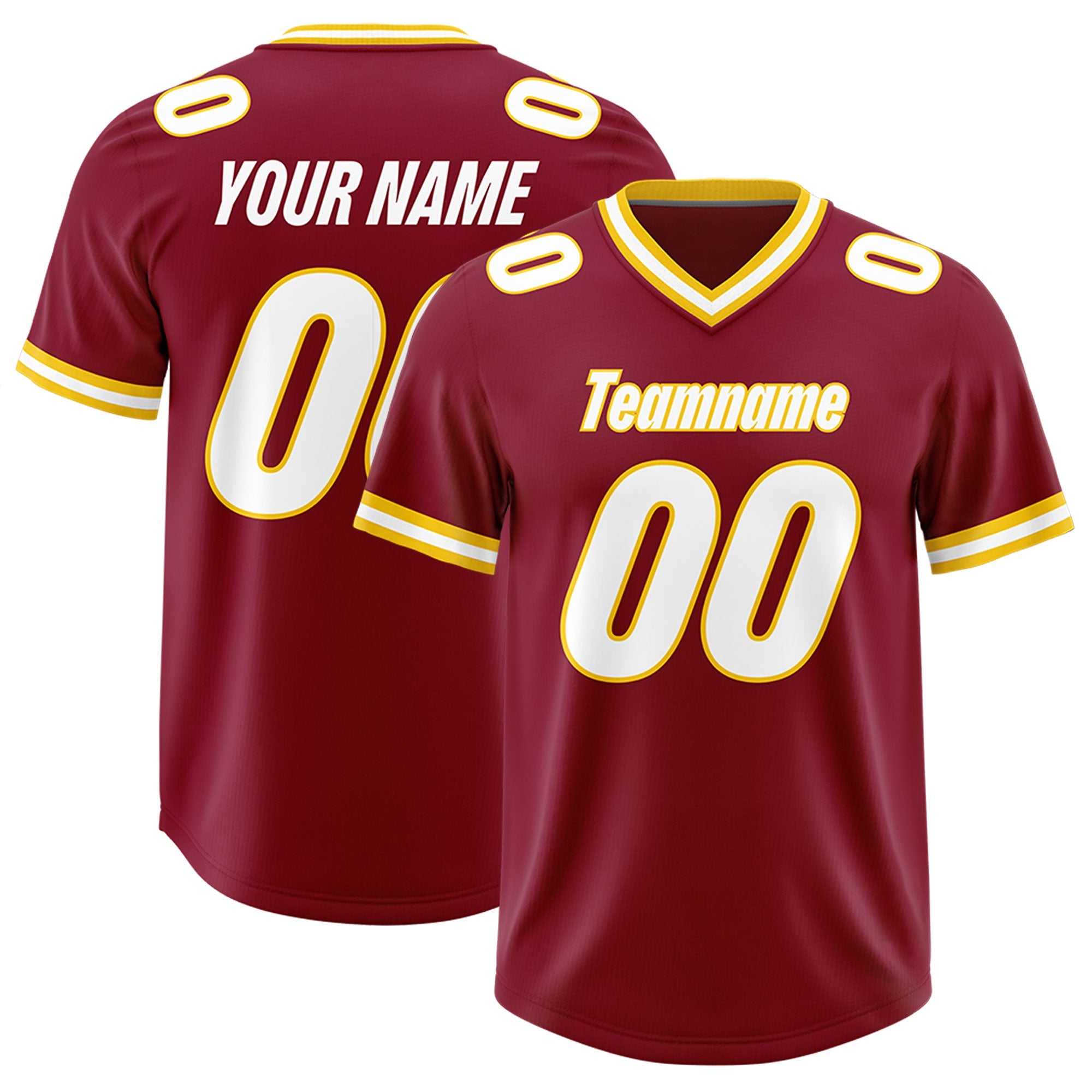 Custom Crimson Classic Style American American Football Jerseys