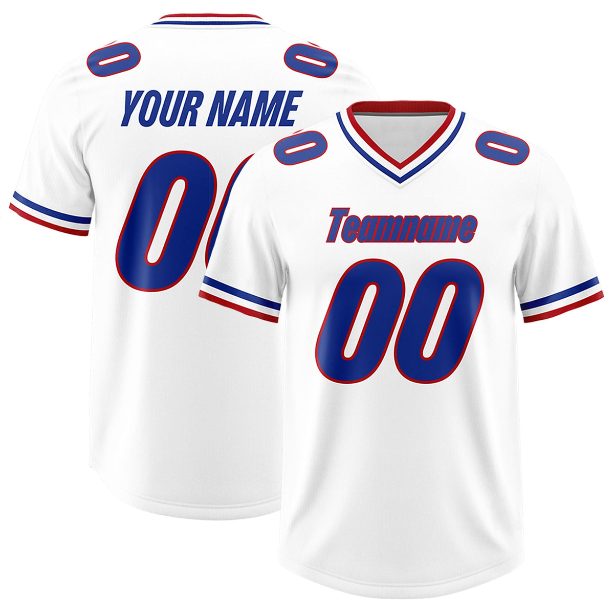 Custom White Classic Style American American Football Jerseys