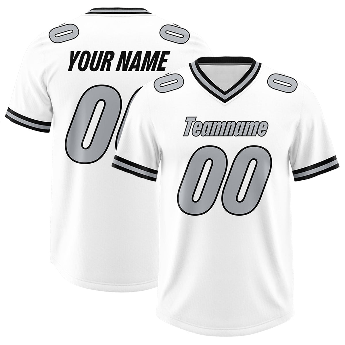 Custom White Classic Style American American Football Jerseys