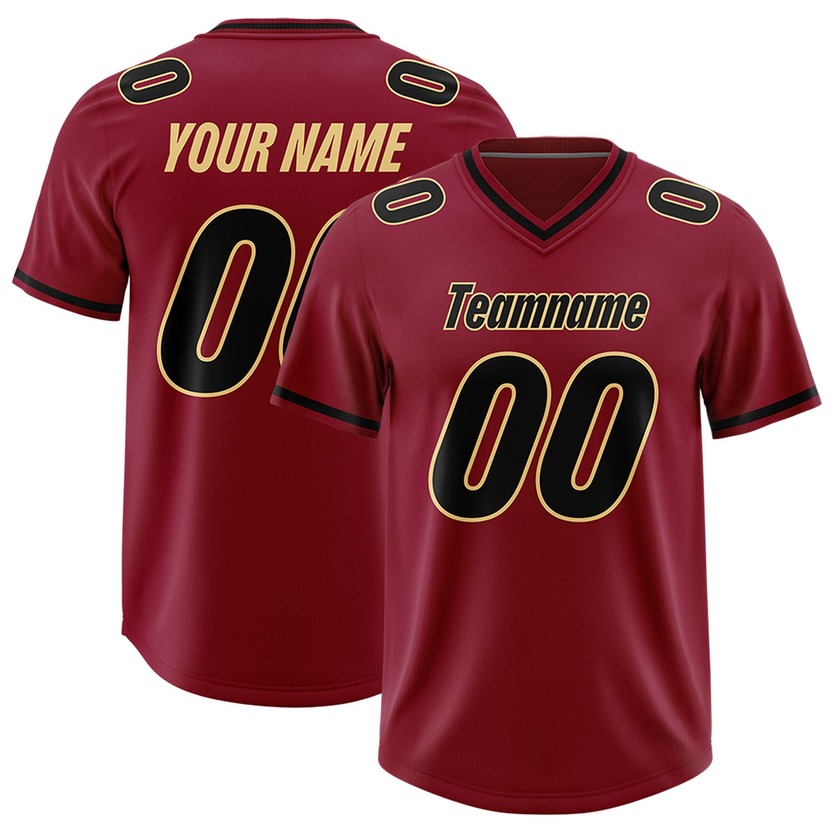 Custom Crimson Classic Style American American Football Jerseys