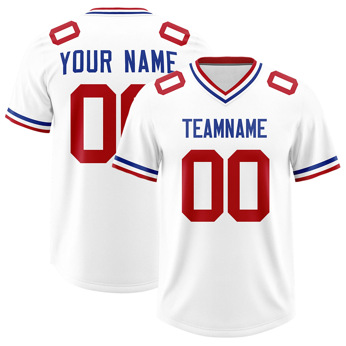 Custom White Classic Style American American Football Jerseys