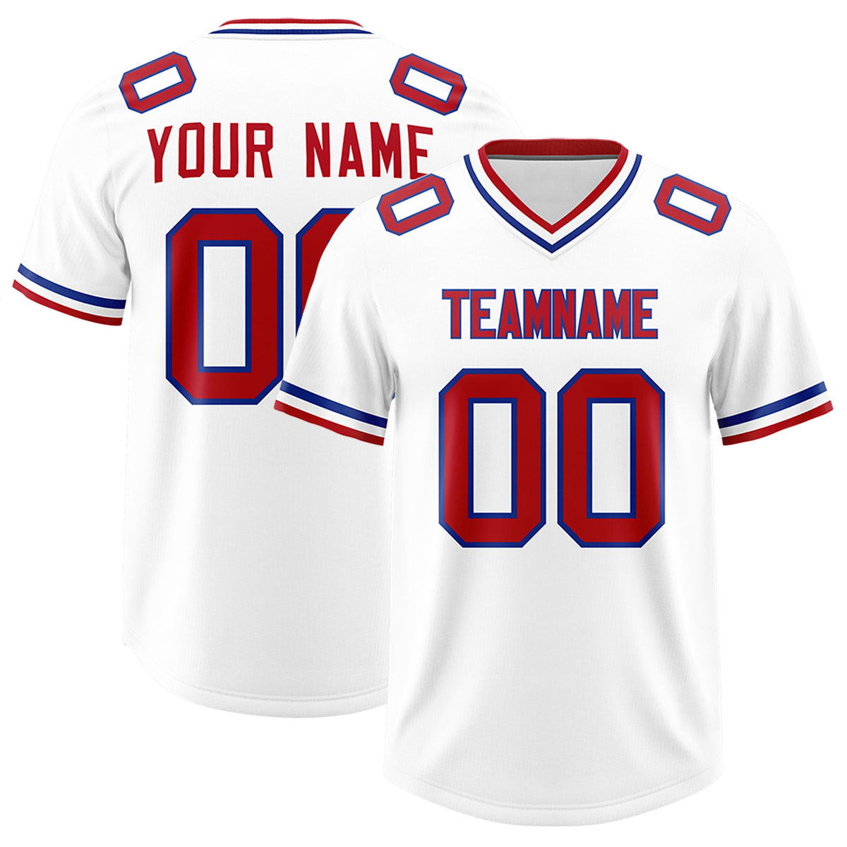 Custom White Classic Style American American Football Jerseys