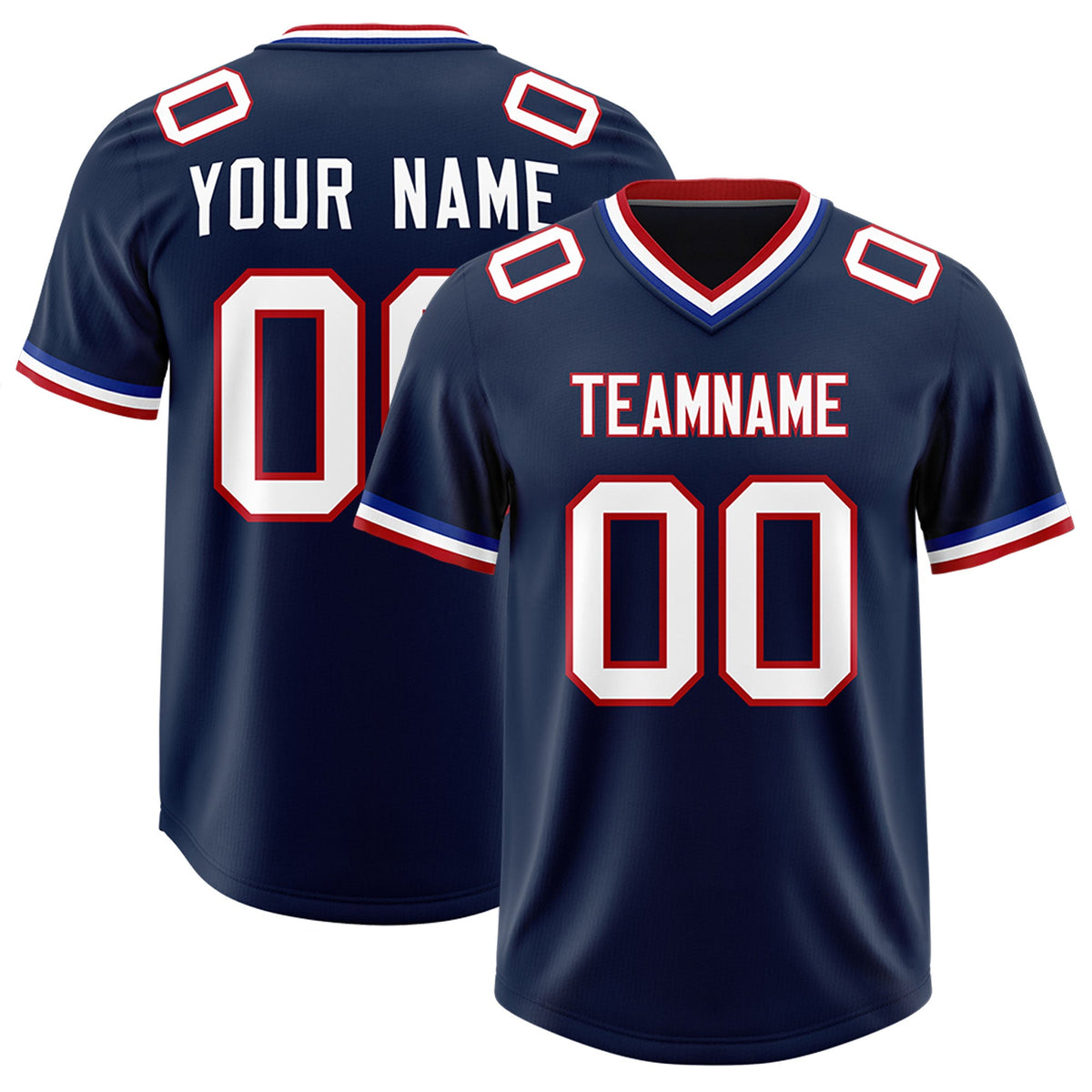 Custom Navy Classic Style American American Football Jerseys