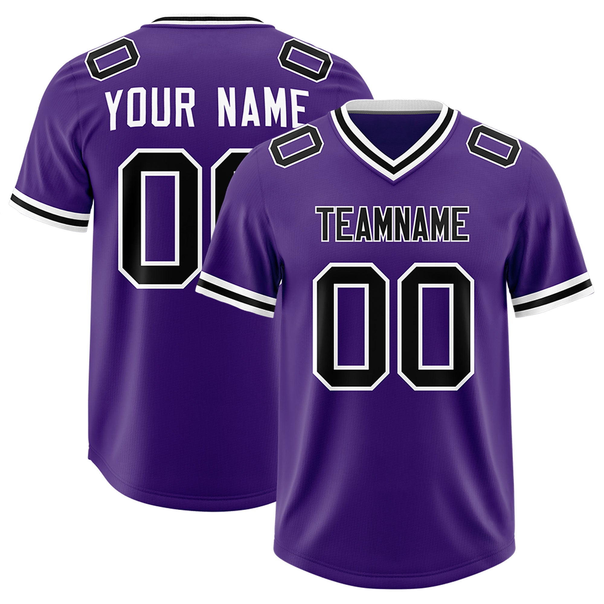 Custom Purple Classic Style American American Football Jerseys
