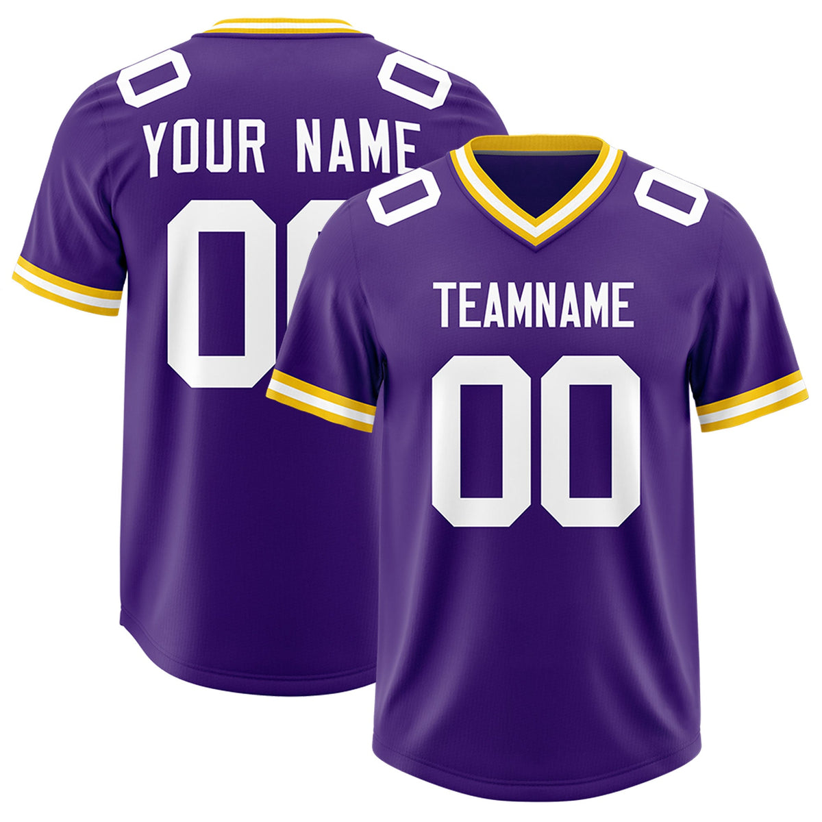 Custom Purple Classic Style American American Football Jerseys