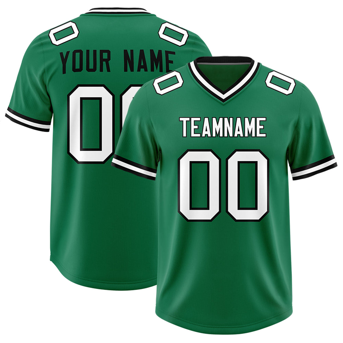 Custom Kelly Green Classic Style American American Football Jerseys