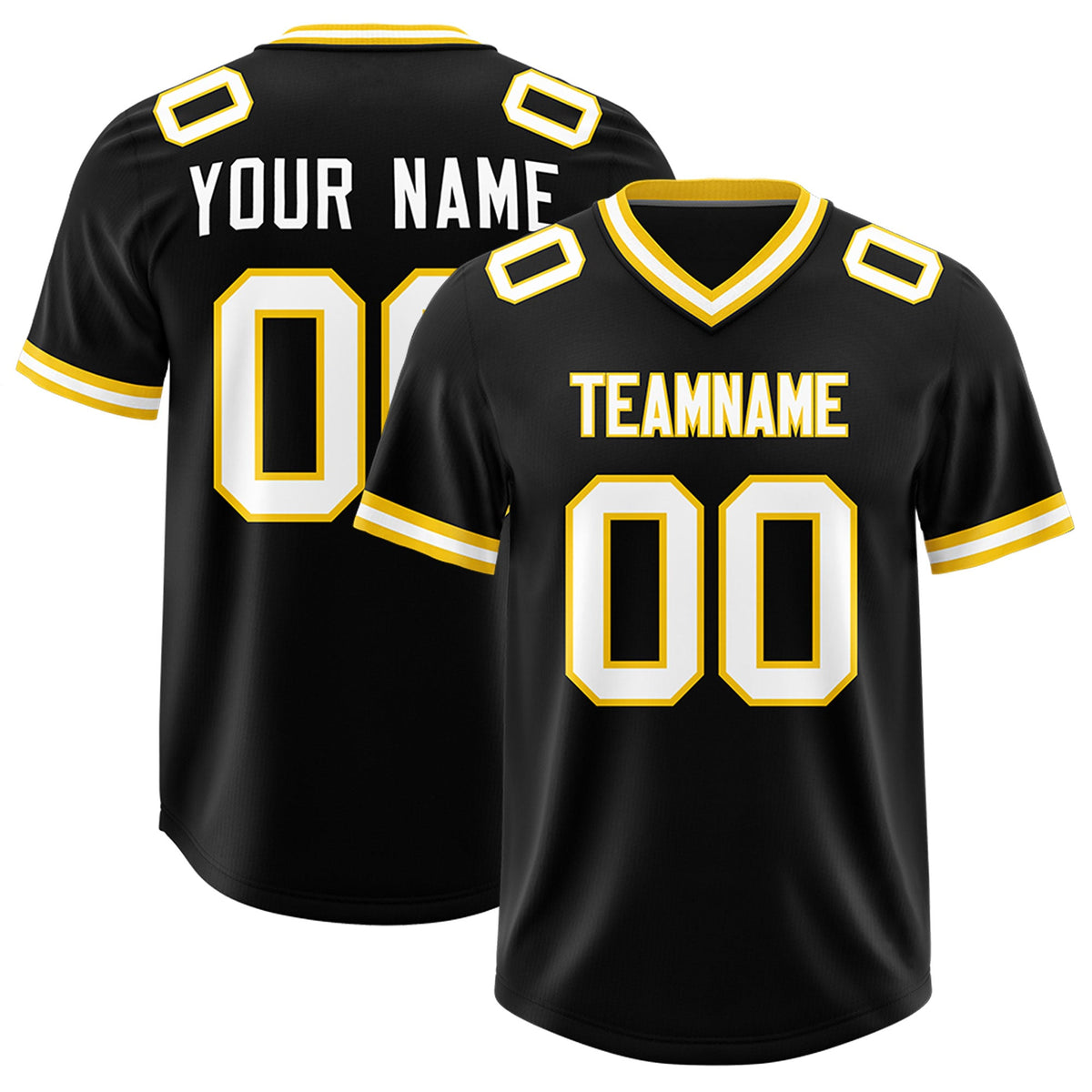 Custom Black Classic Style American American Football Jerseys