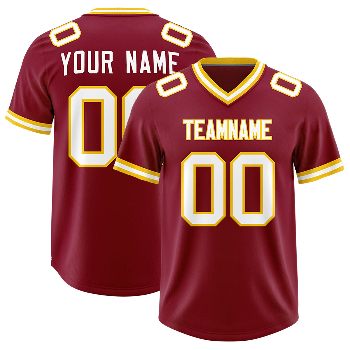 Custom Crimson Classic Style American American Football Jerseys