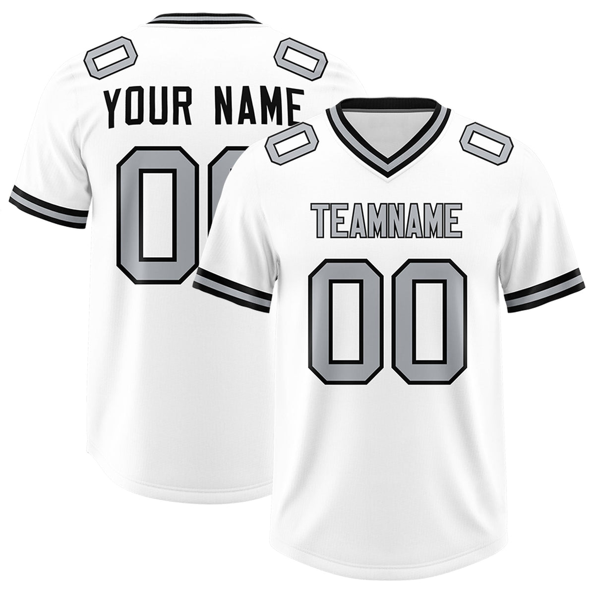 Custom White Classic Style American American Football Jerseys