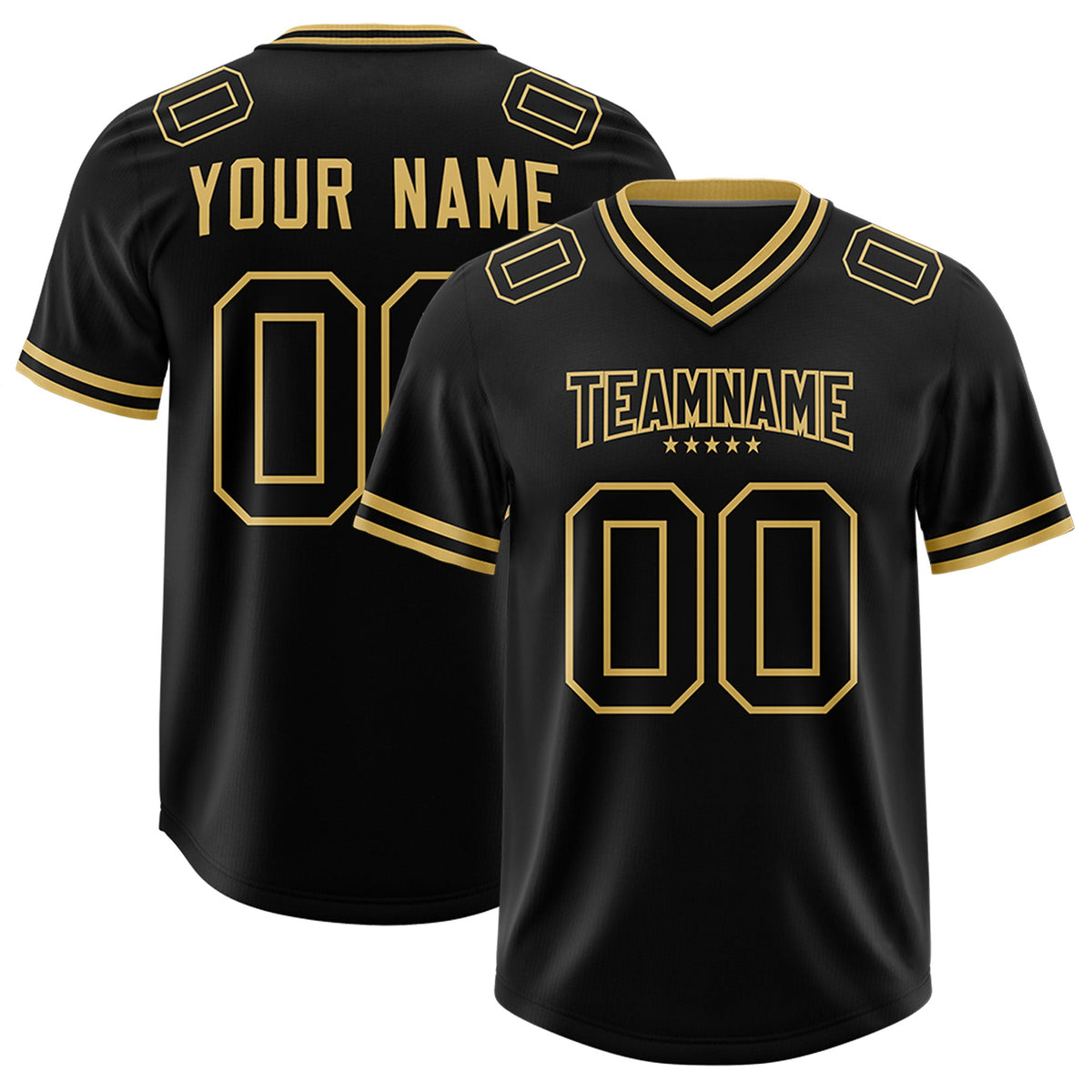 Custom Black Classic American American Football Jerseys