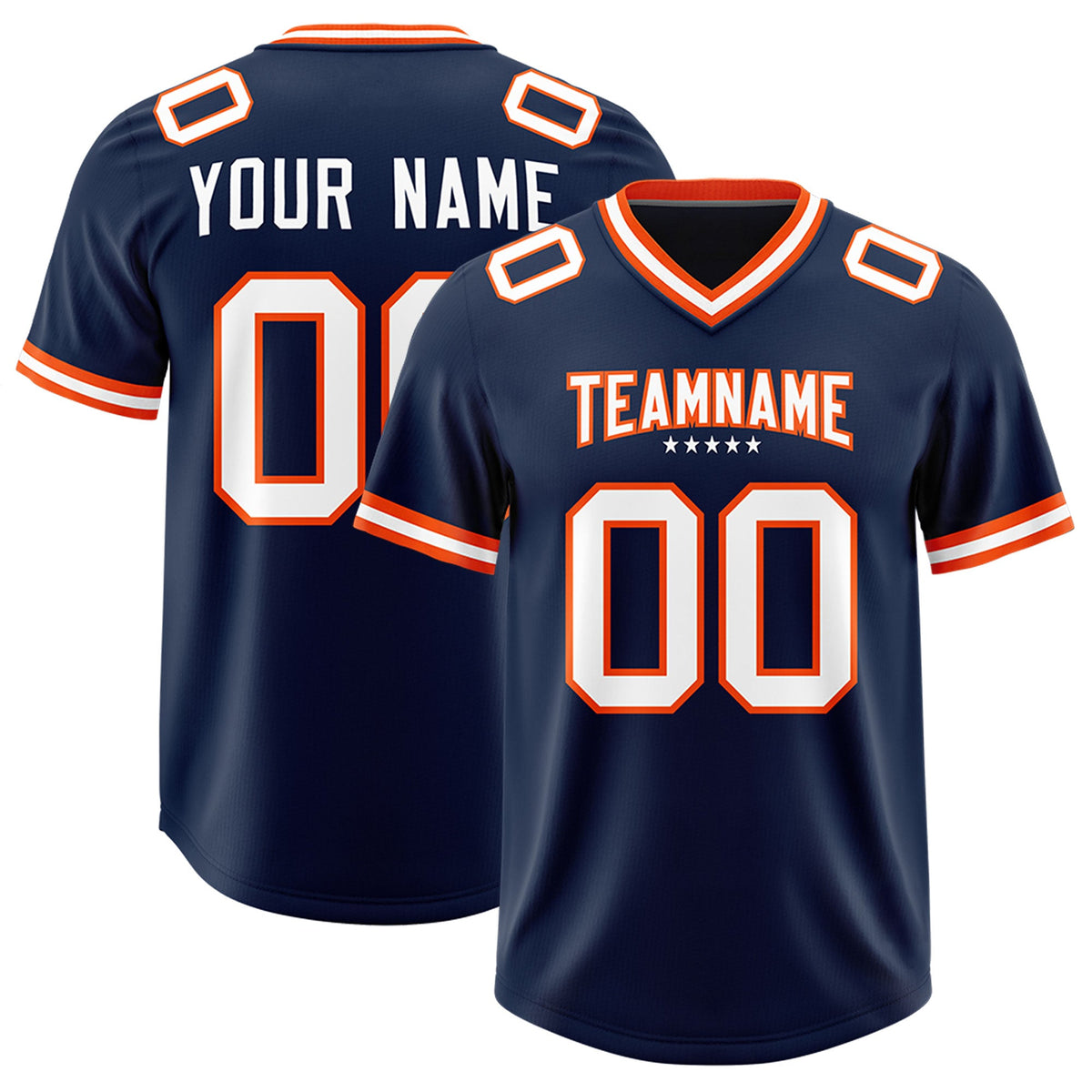 Custom Navy Classic American American Football Jerseys
