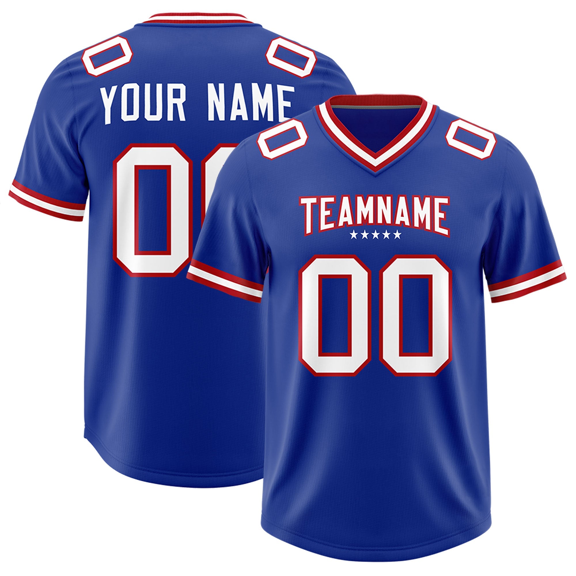 Custom Royal Classic American American Football Jerseys
