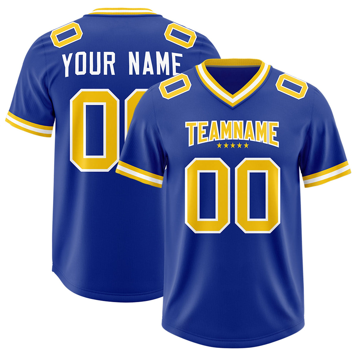 Custom Royal Classic American American Football Jerseys