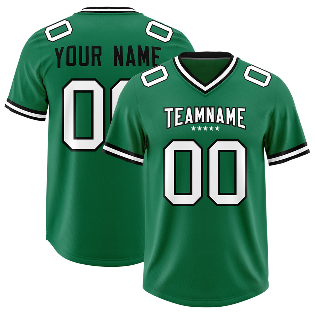 Custom Kelly Green Classic American American Football Jerseys