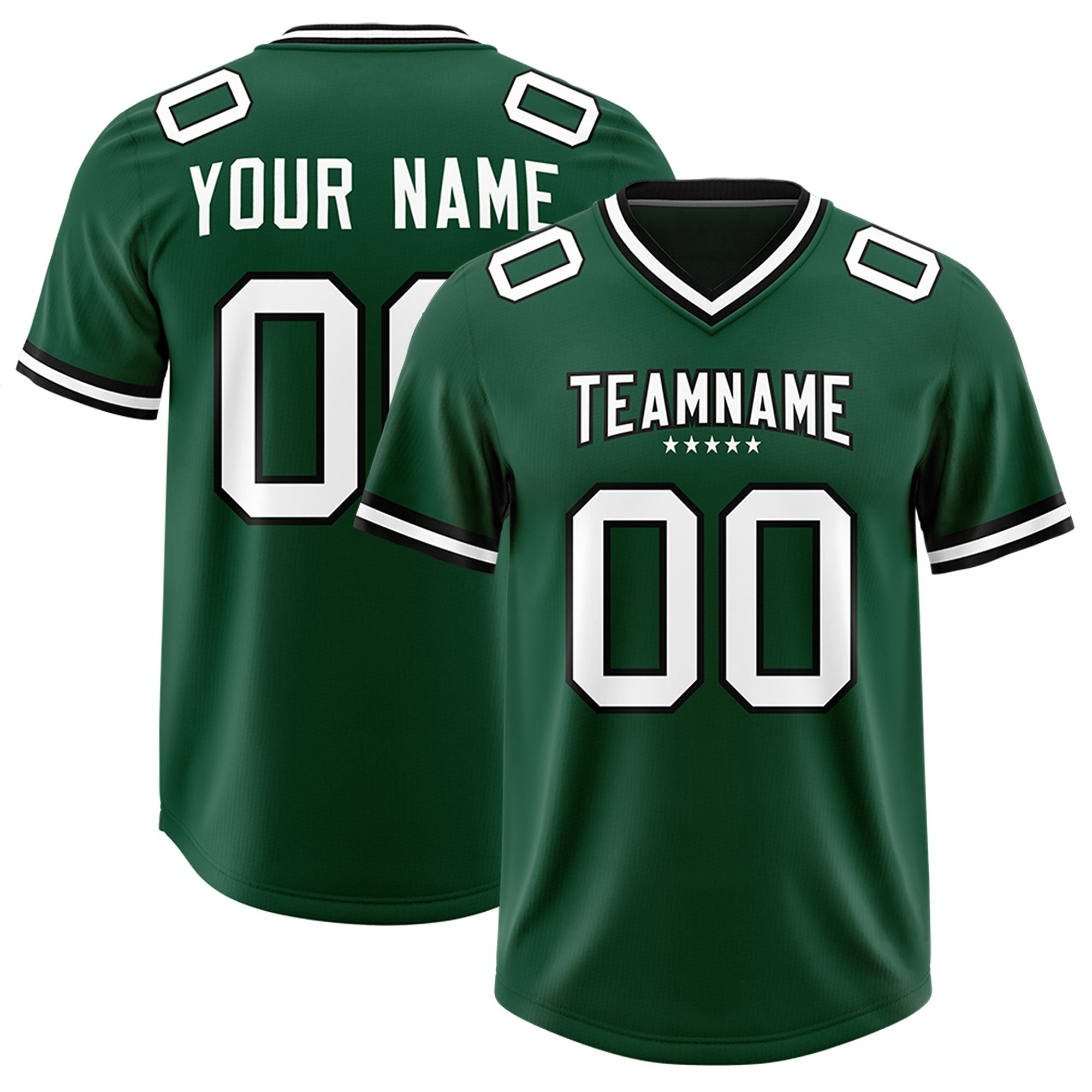 Custom Green Classic American American Football Jerseys