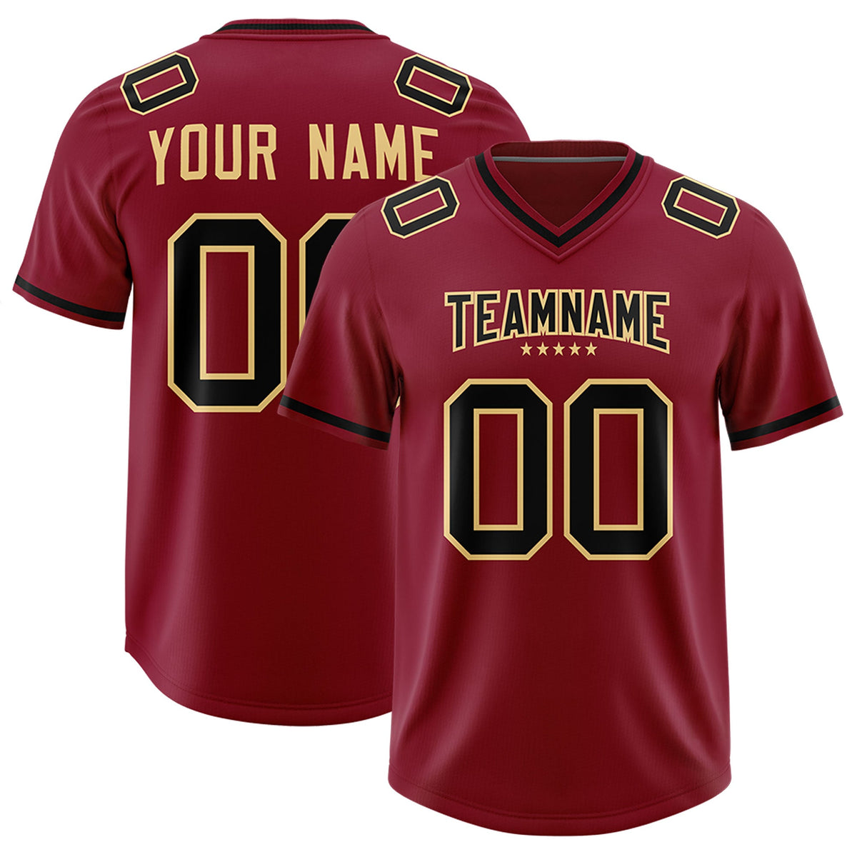 Custom Crimson Classic American American Football Jerseys