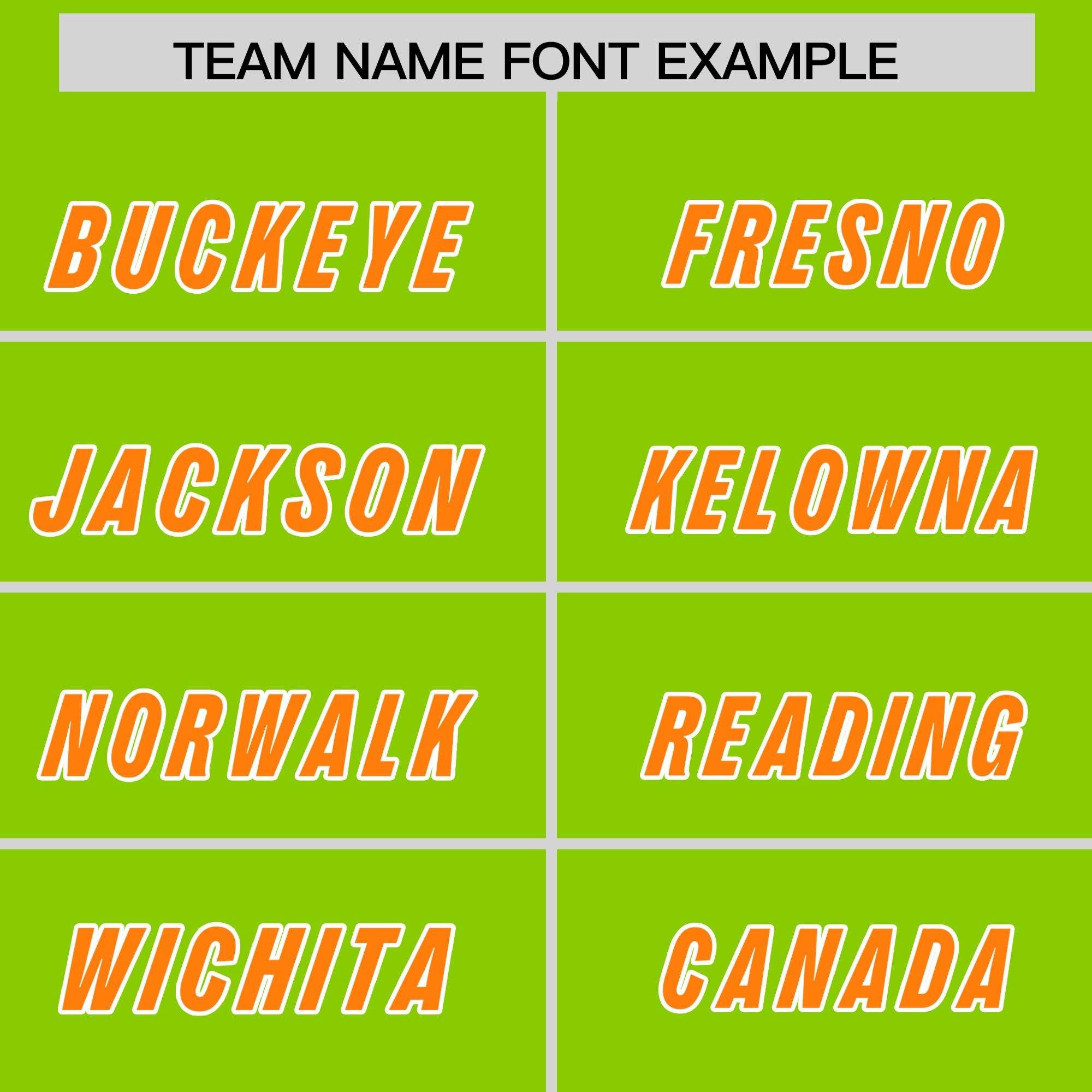 Custom Neon Green Orange Personalized Star Pattern Raglan Sleeves Authentic American Football Jersey