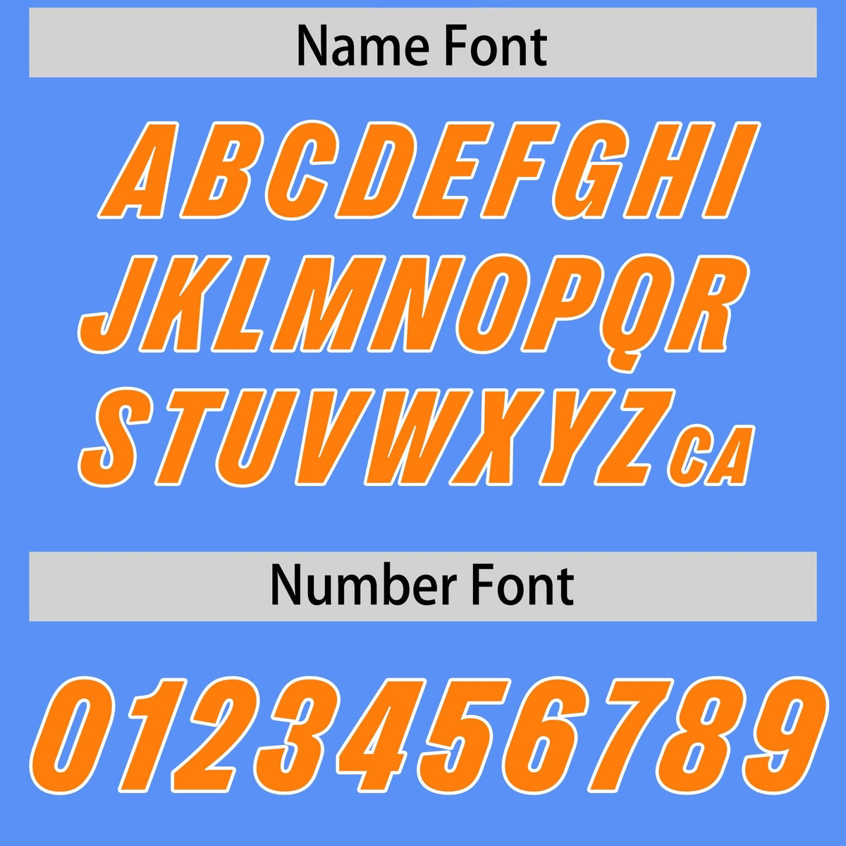 Custom Powder Blue Orange Personalized Star Pattern Raglan Sleeves Authentic American Football Jersey