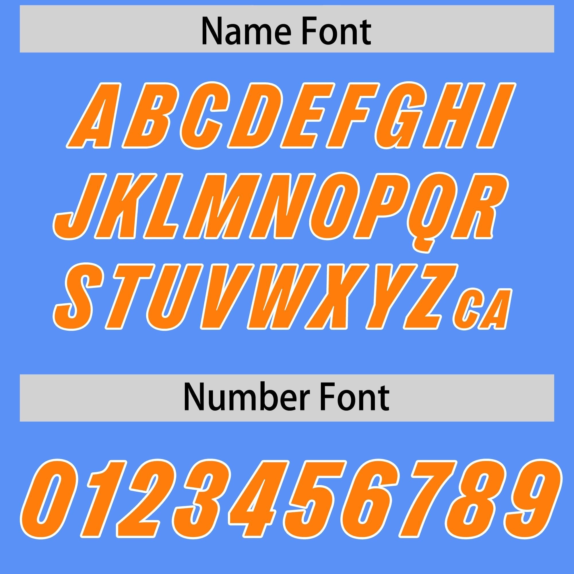 Custom Powder Blue Orange Personalized Star Pattern Raglan Sleeves Authentic American Football Jersey