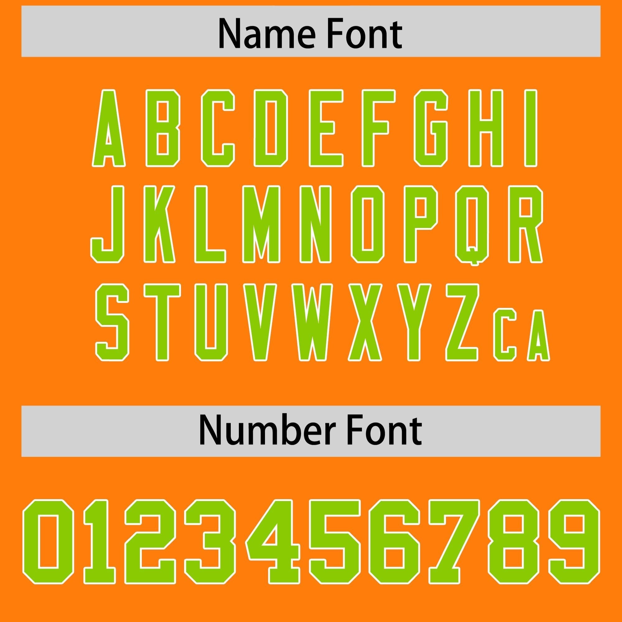 Custom Orange Neon Green Personalized Star Pattern Raglan Sleeves Authentic American Football Jersey