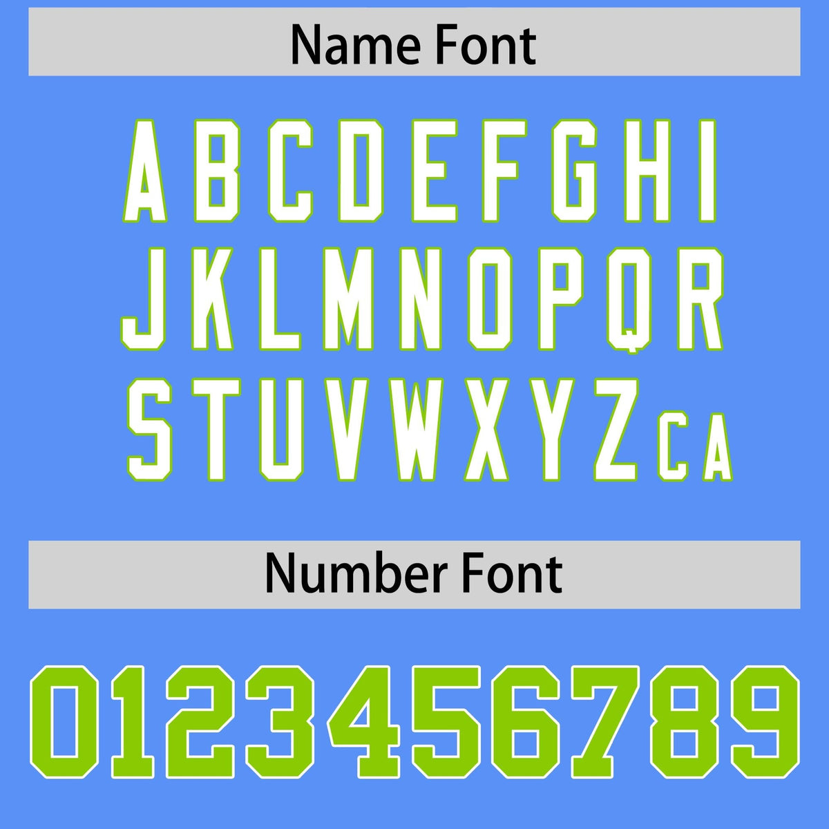 Custom Powder Blue Neon Green Personalized Star Pattern Raglan Sleeves Authentic American Football Jersey