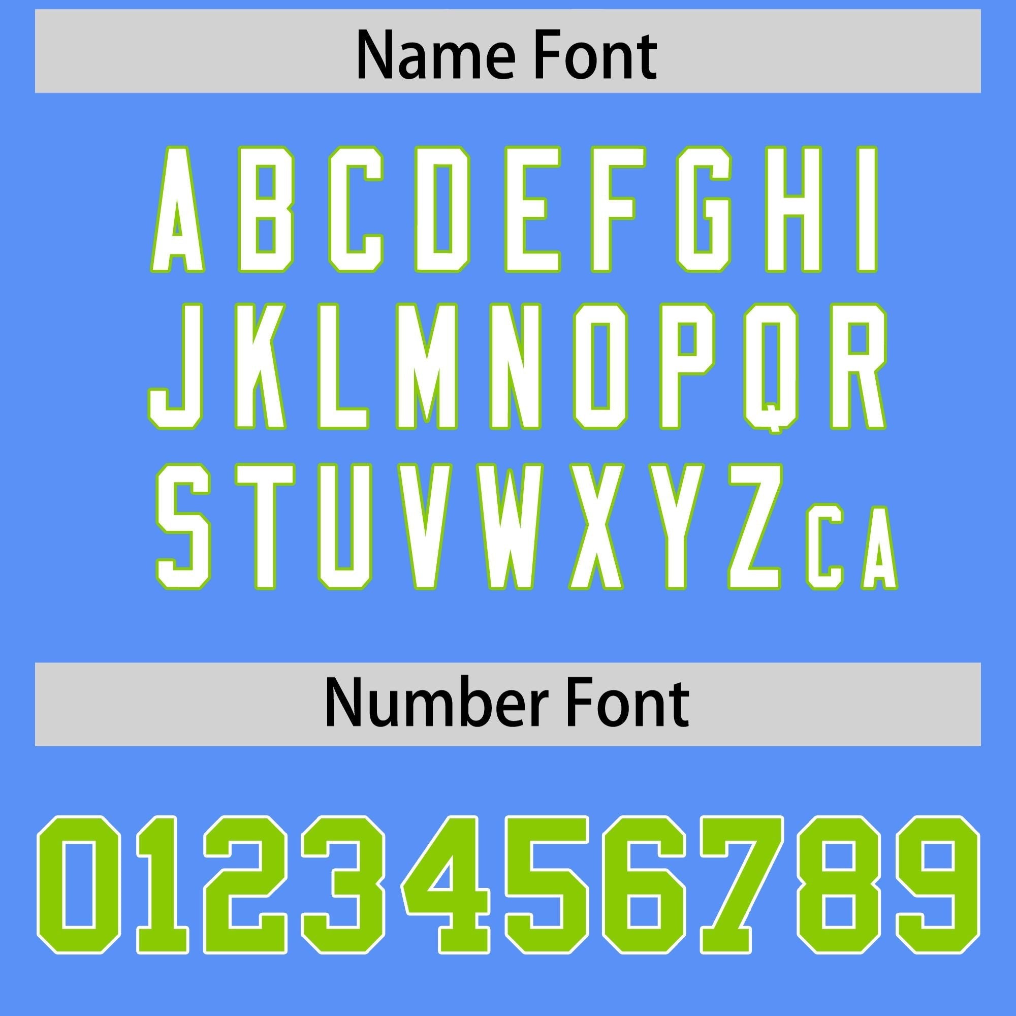 Custom Powder Blue Neon Green Personalized Star Pattern Raglan Sleeves Authentic American Football Jersey