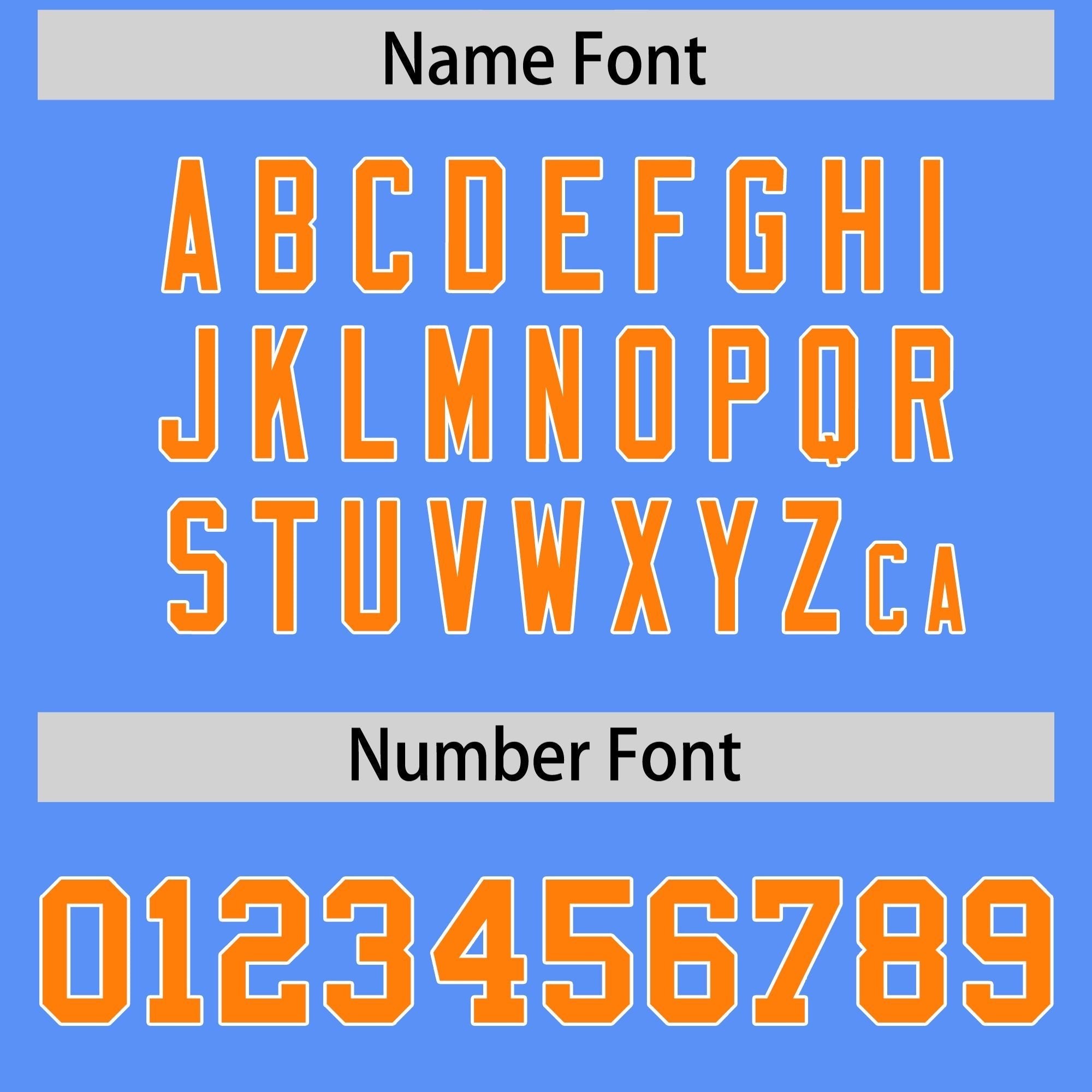 Custom Powder Blue Orange Personalized Star Pattern Raglan Sleeves Authentic American Football Jersey