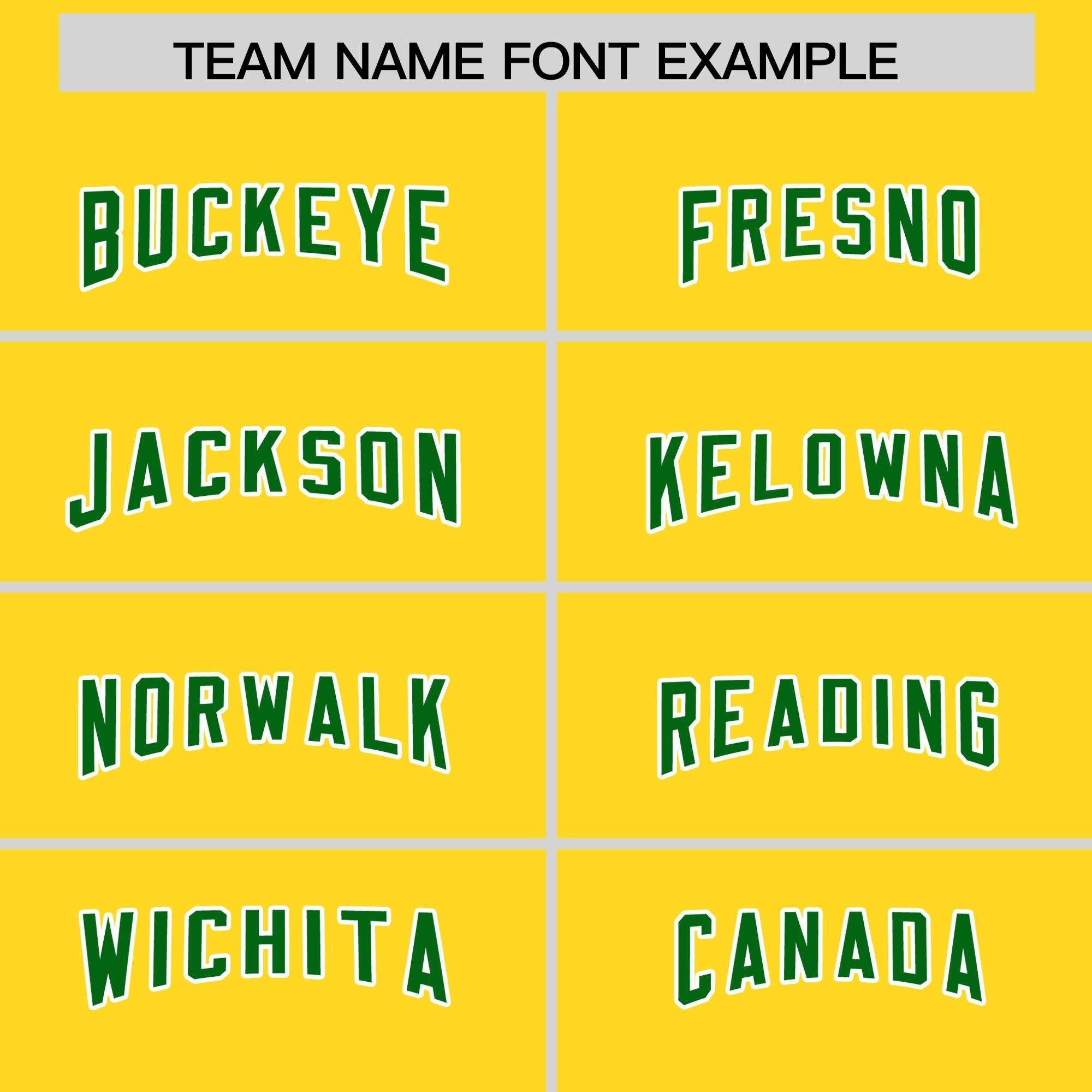 Custom Gold Kelly Green Personalized Star Pattern Raglan Sleeves Authentic American Football Jersey