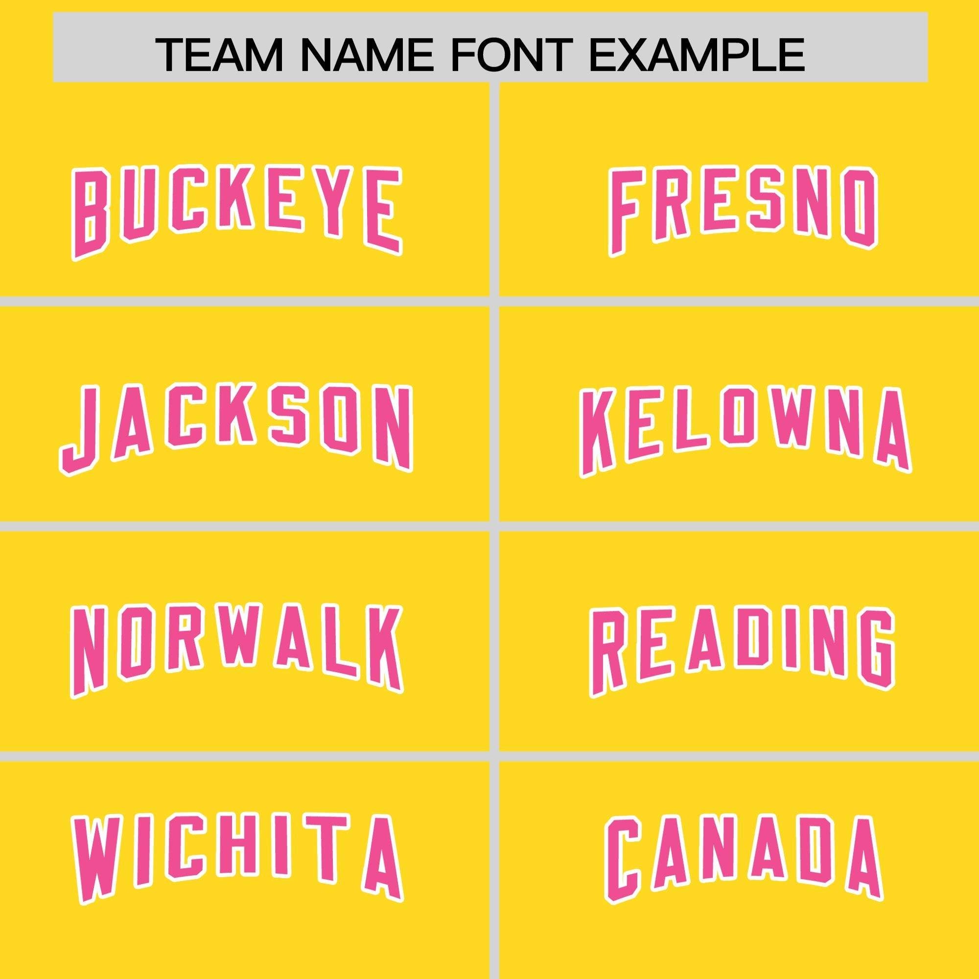 Custom Gold Pink Personalized Star Pattern Raglan Sleeves Authentic American Football Jersey