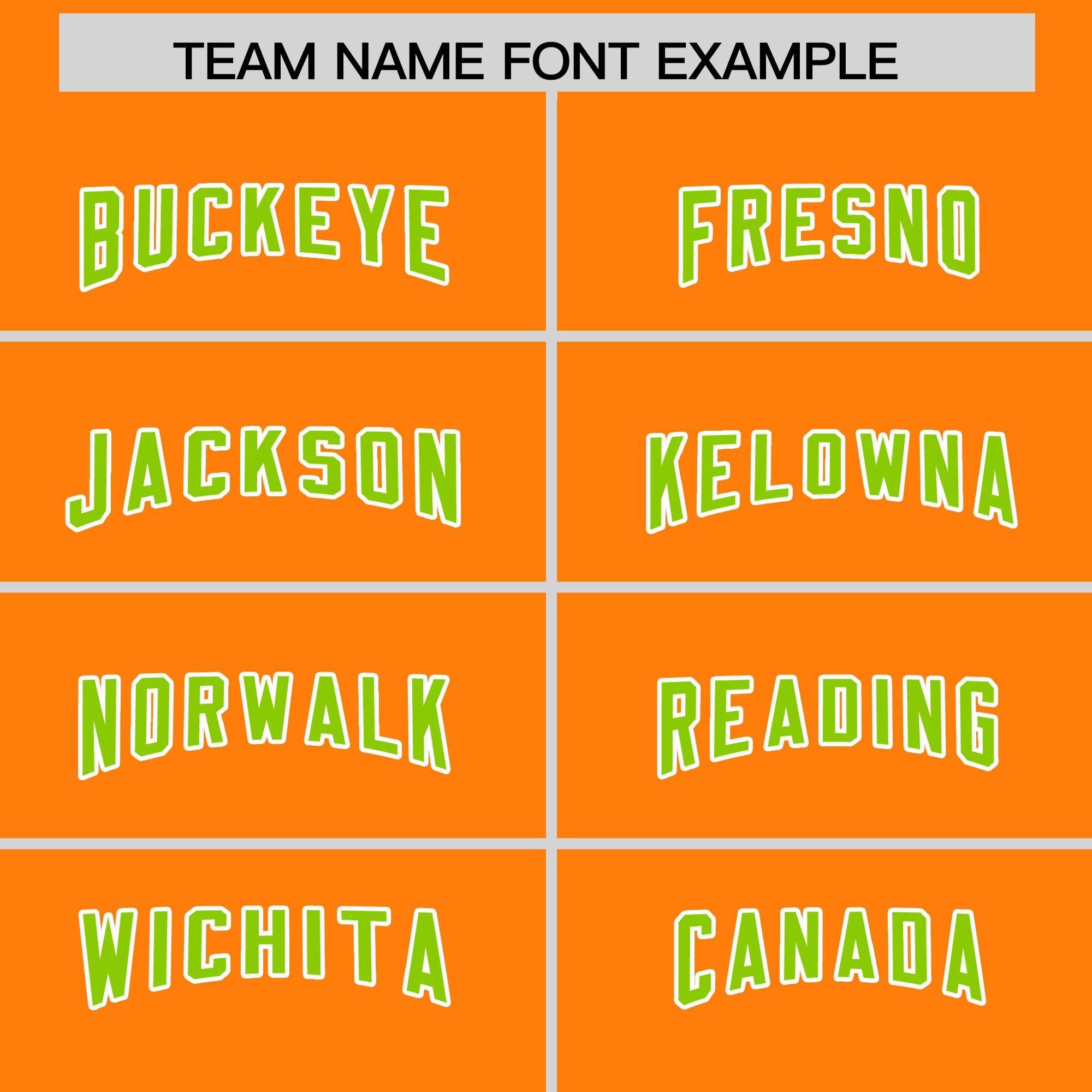 Custom Orange Neon Green Personalized Star Pattern Raglan Sleeves Authentic American Football Jersey