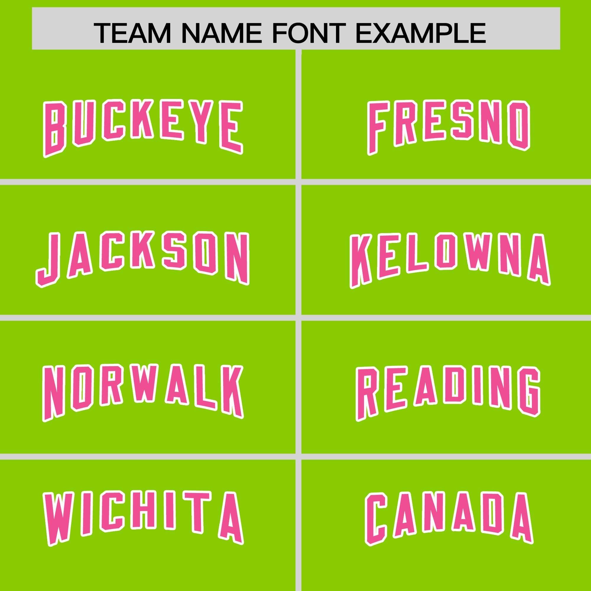 Custom Neon Green Pink Personalized Star Pattern Raglan Sleeves Authentic American Football Jersey