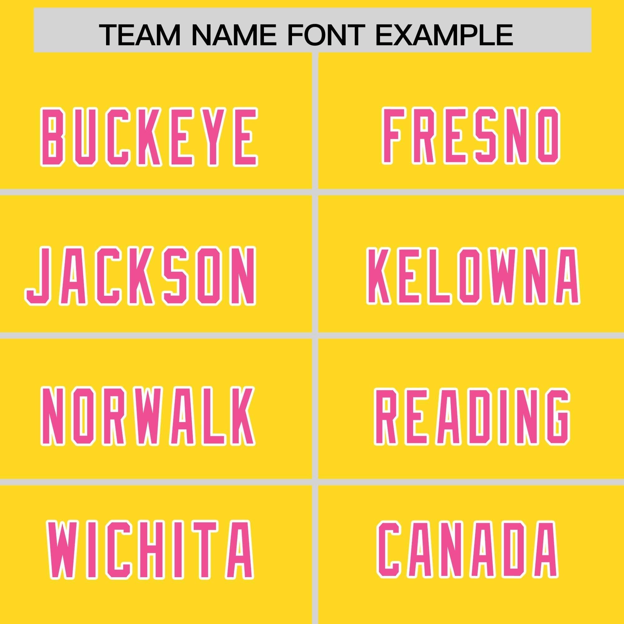 Custom Gold Pink Personalized Star Pattern Raglan Sleeves Authentic American Football Jersey