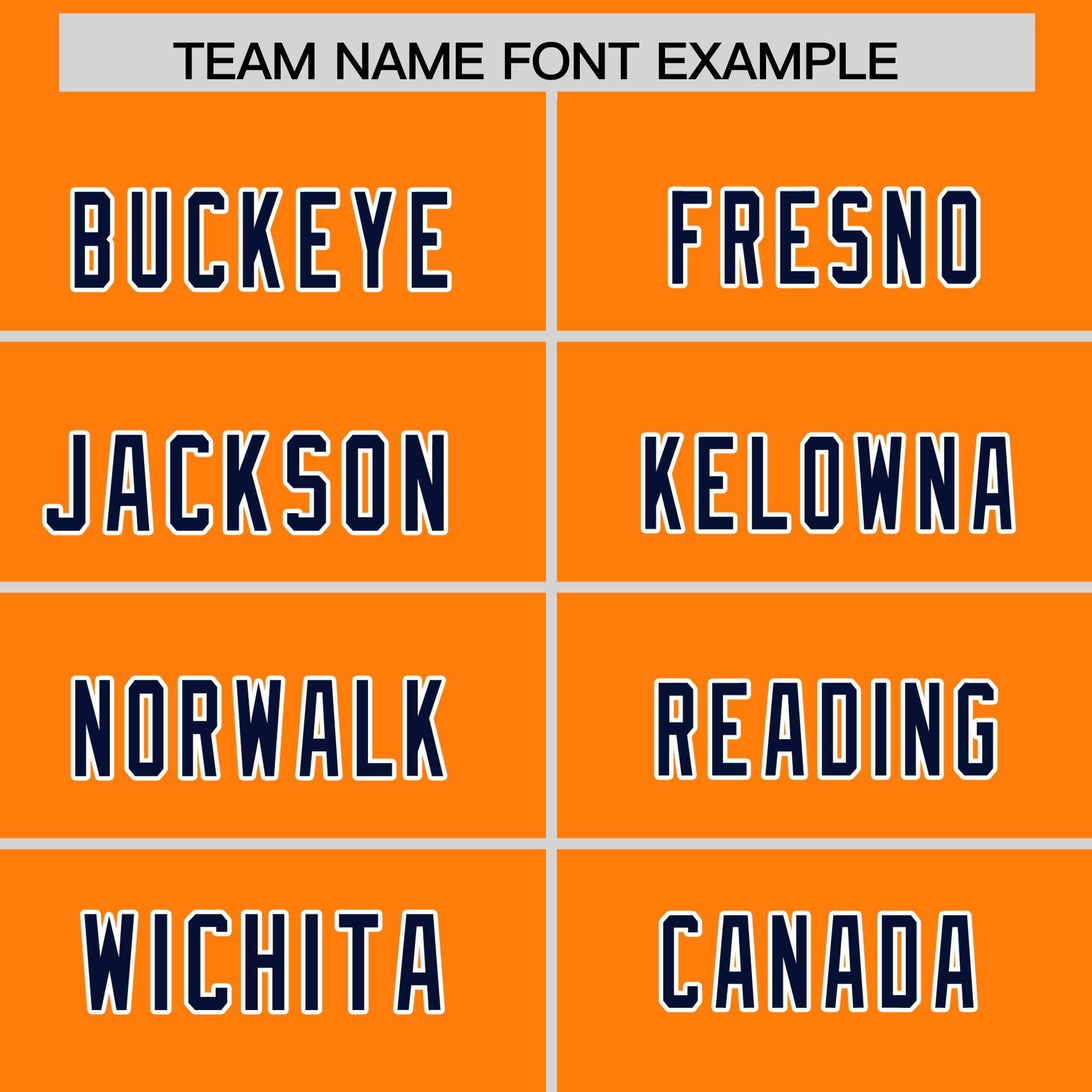 Custom Orange Navy Personalized Star Pattern Raglan Sleeves Authentic American Football Jersey