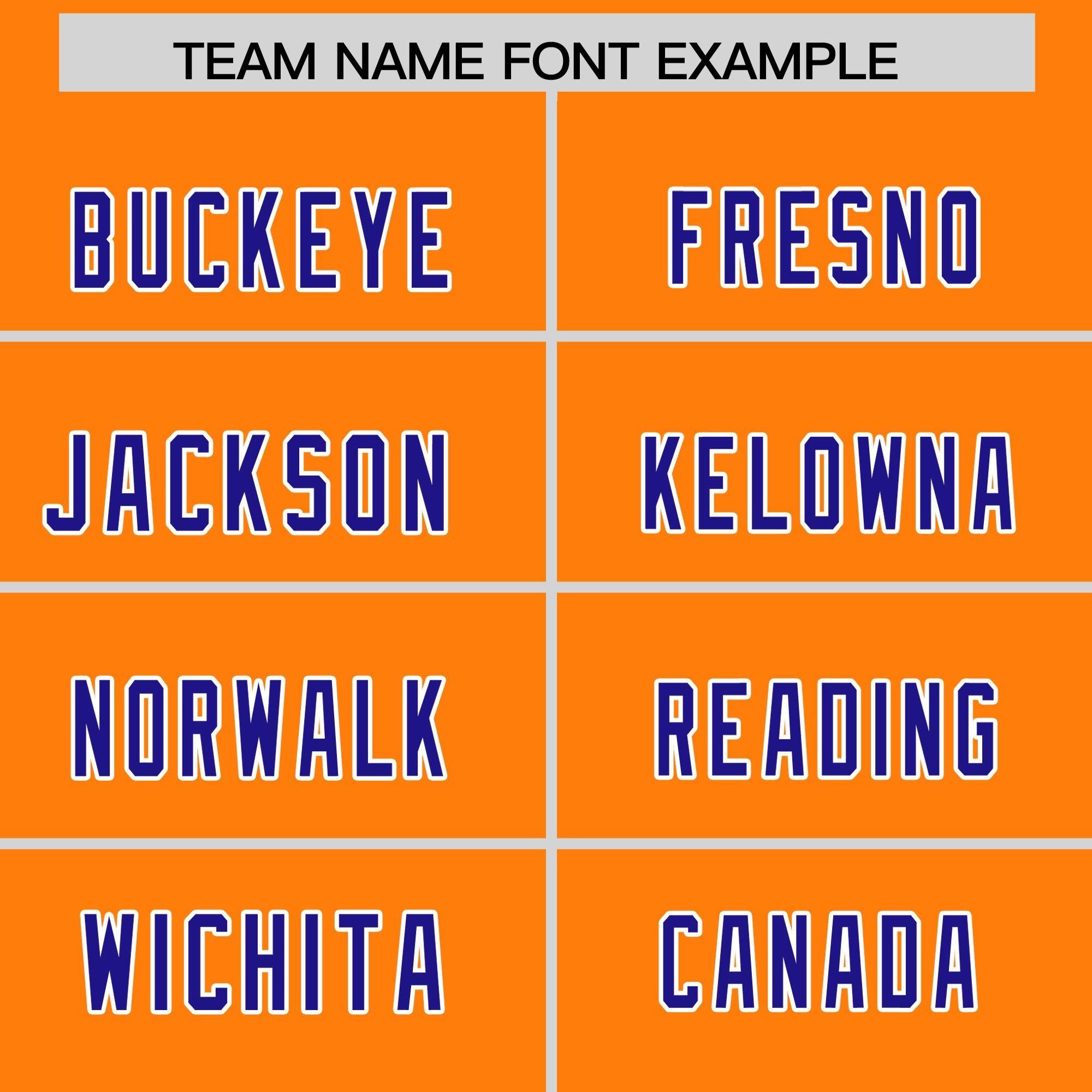 Custom Orange Royal Personalized Star Pattern Raglan Sleeves Authentic American Football Jersey