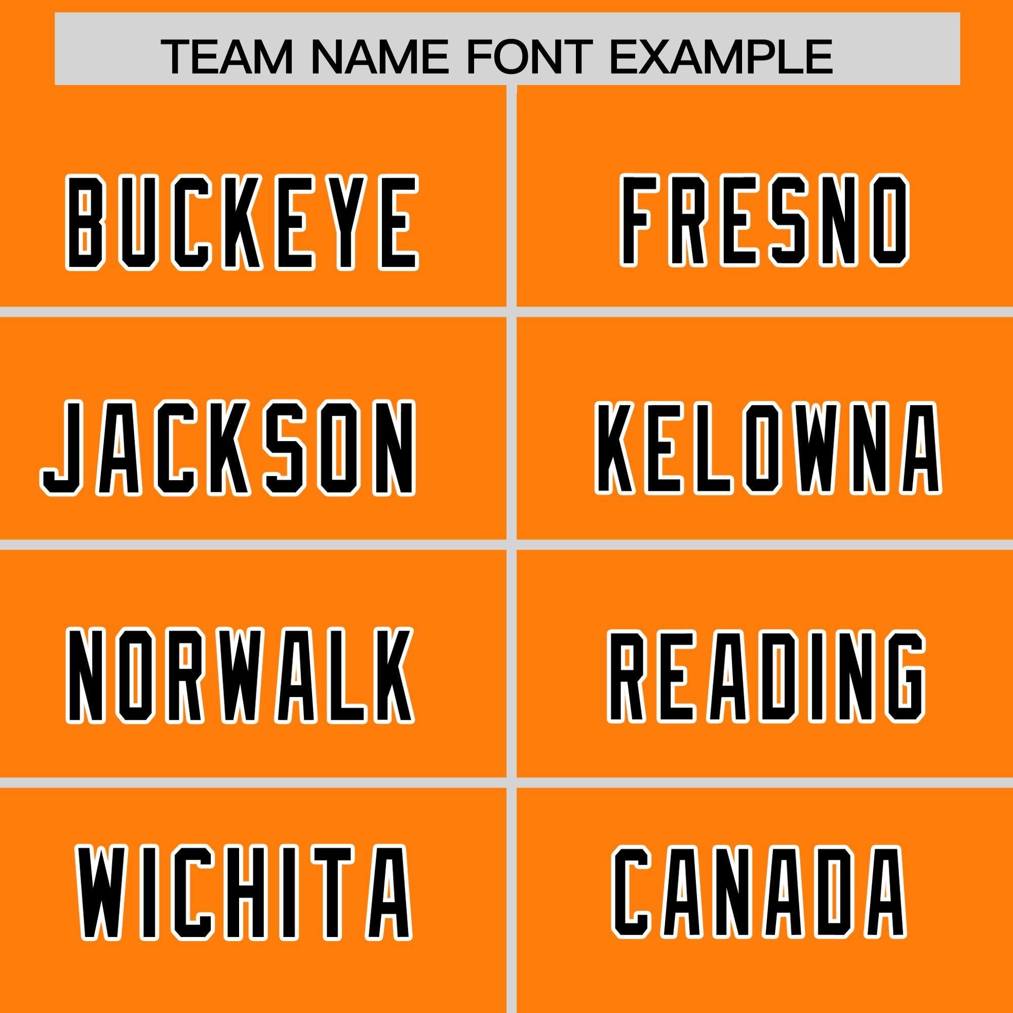 Custom Orange Black Personalized Star Pattern Raglan Sleeves Authentic American Football Jersey