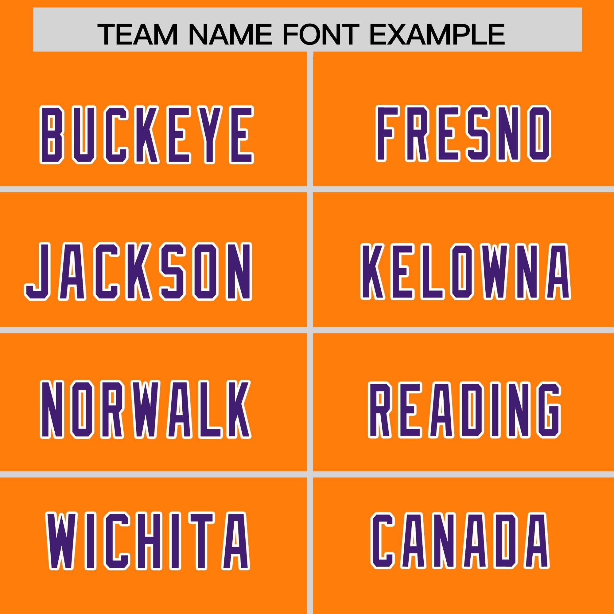 Custom Orange Purple Personalized Star Pattern Raglan Sleeves Authentic American Football Jersey