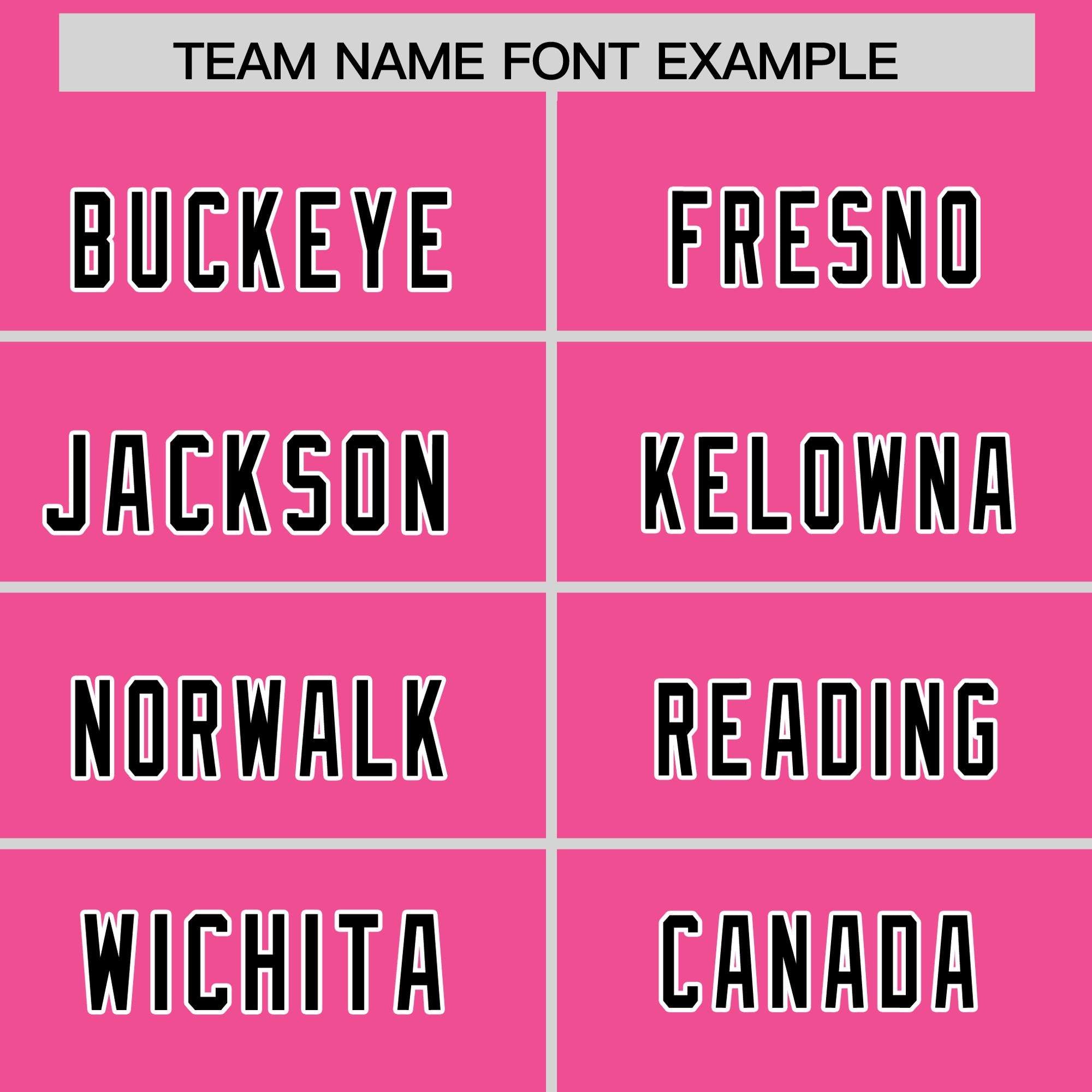 Custom Pink Black Personalized Star Pattern Raglan Sleeves Authentic American Football Jersey