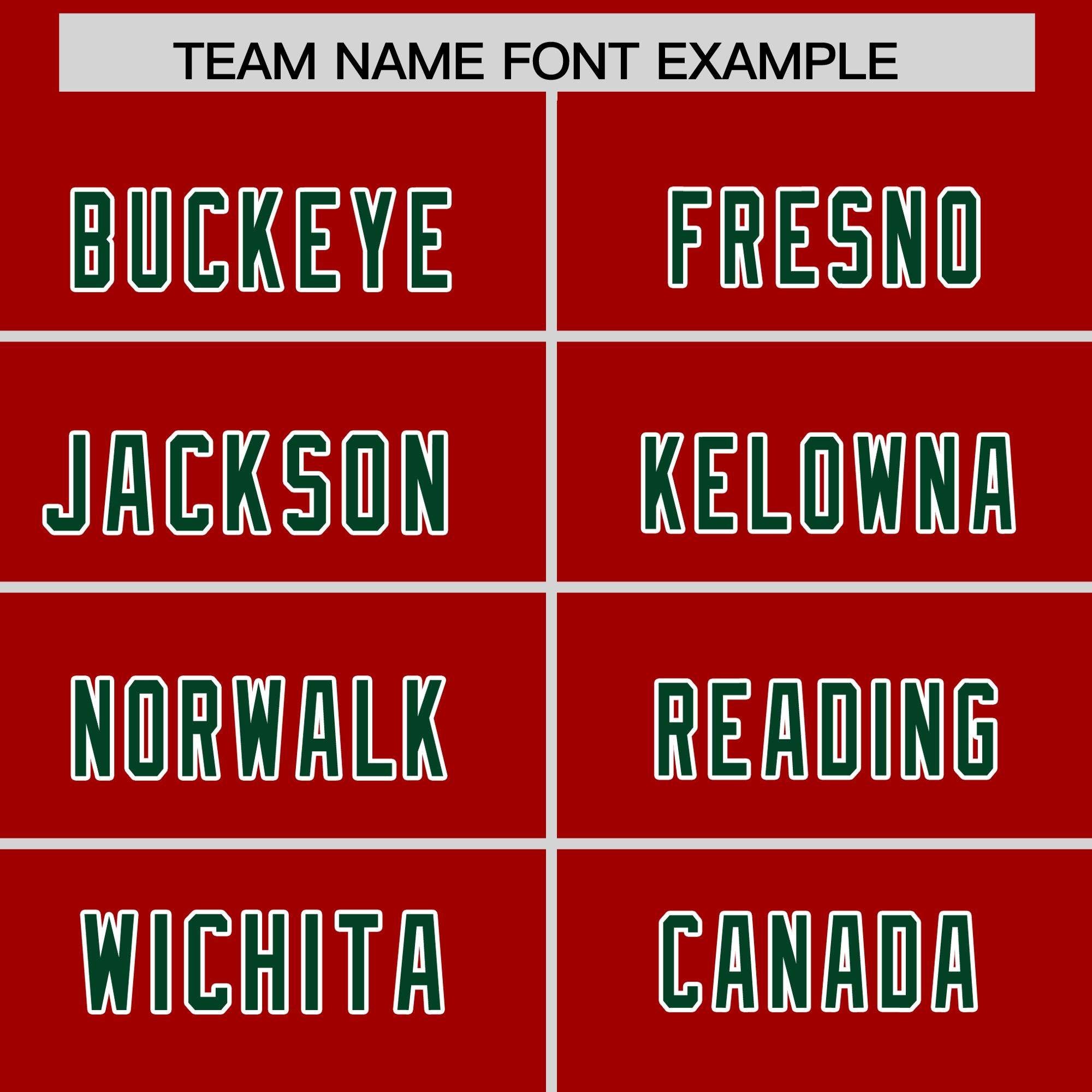 Custom Red Green Personalized Star Pattern Raglan Sleeves Authentic American Football Jersey