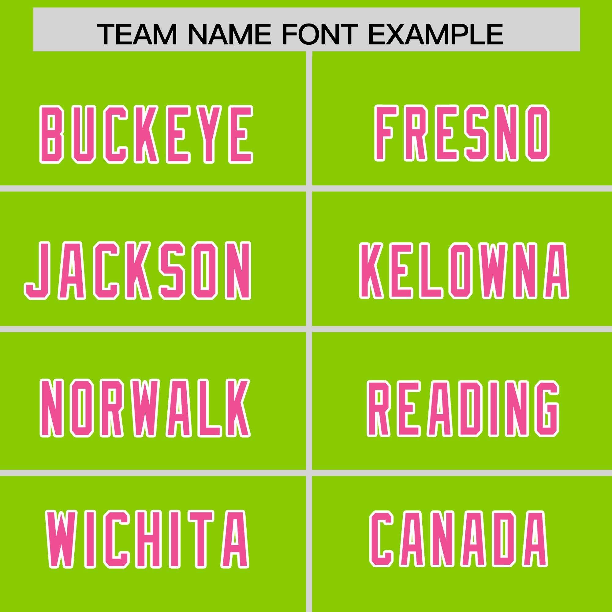 Custom Neon Green Pink Personalized Star Pattern Raglan Sleeves Authentic American Football Jersey