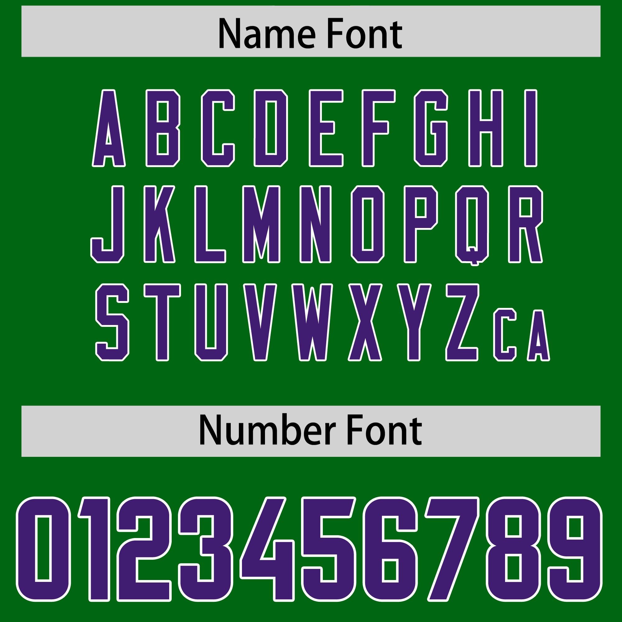 Custom Kelly Green Purple Personalized Star Pattern Raglan Sleeves Authentic American Football Jersey