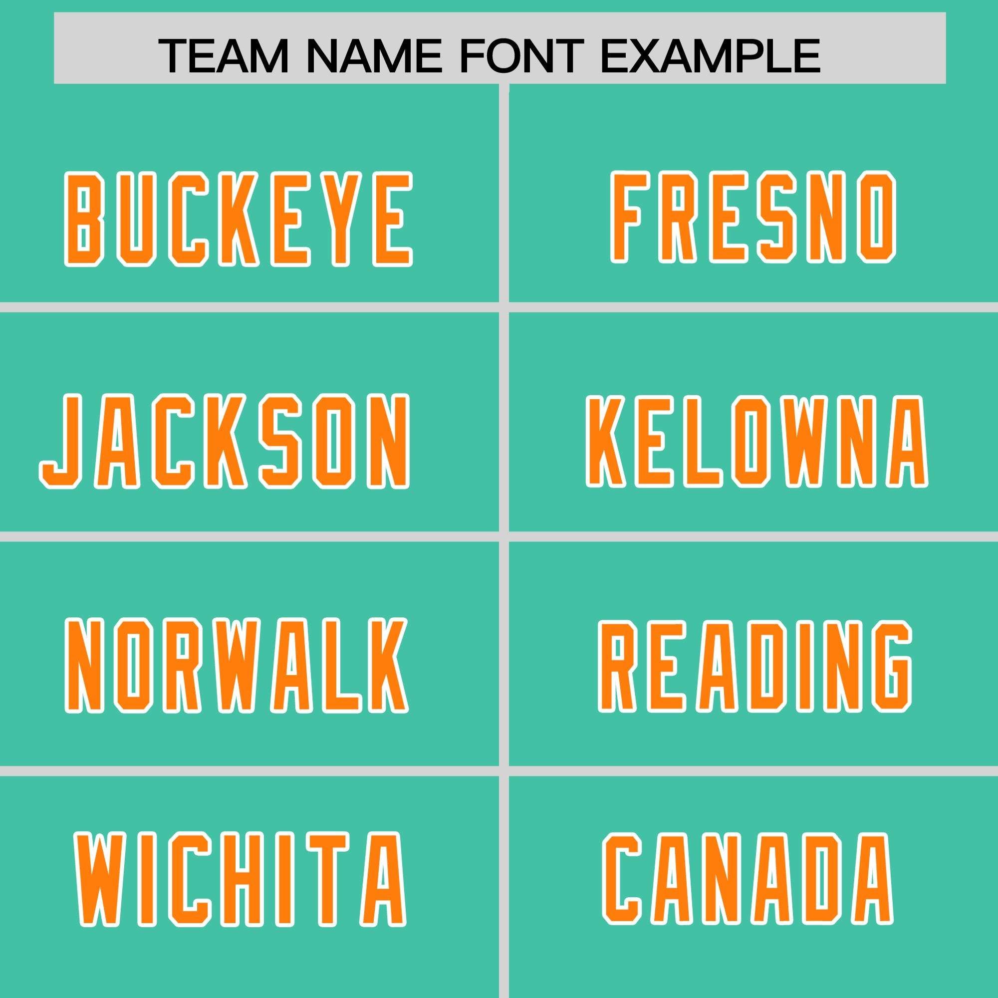 Custom Bright Green Orange Personalized Star Pattern Raglan Sleeves Authentic American Football Jersey