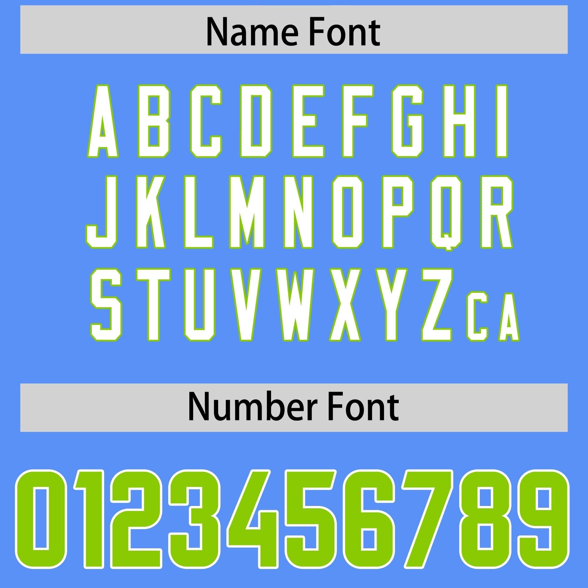 Custom Powder Blue Neon Green Personalized Star Pattern Raglan Sleeves Authentic American Football Jersey