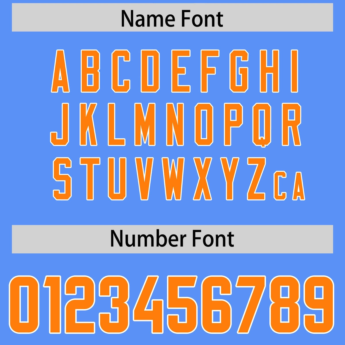 Custom Powder Blue Orange Personalized Star Pattern Raglan Sleeves Authentic American Football Jersey