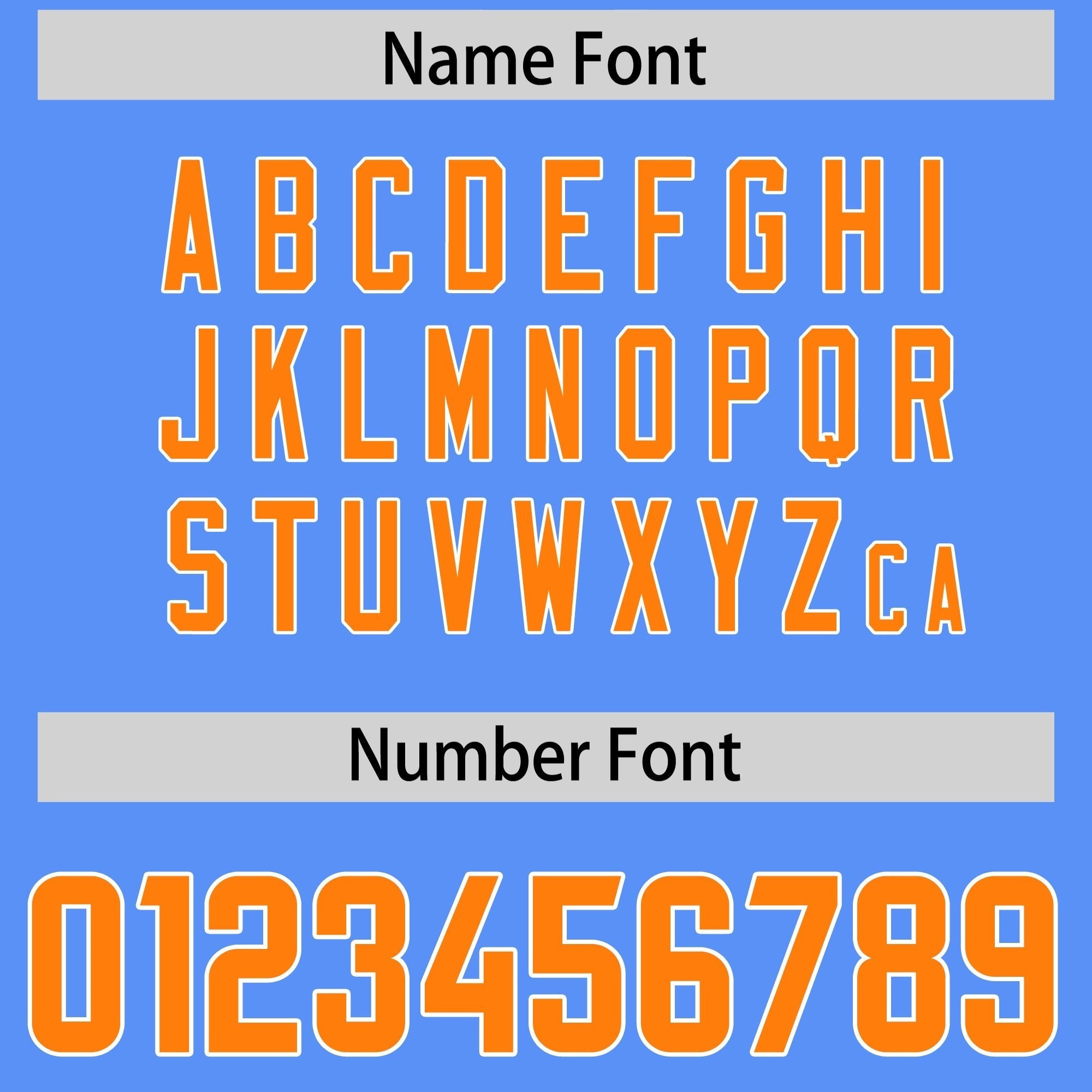 Custom Powder Blue Orange Personalized Star Pattern Raglan Sleeves Authentic American Football Jersey