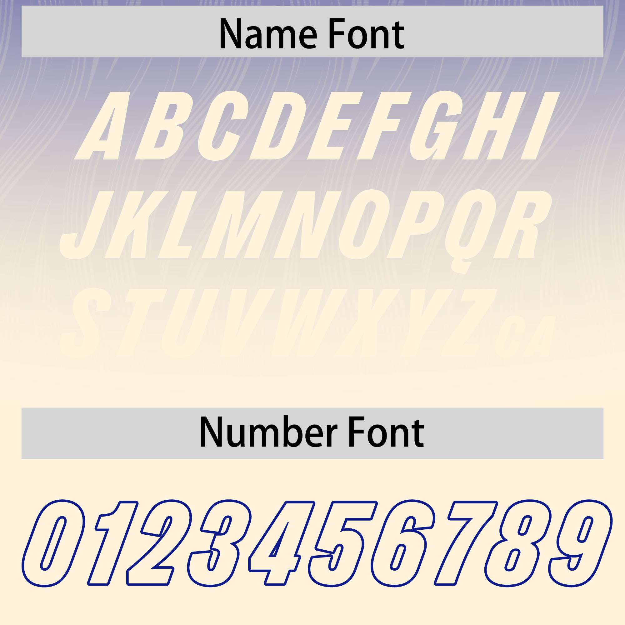 Custom Royal Cream Gradient Fashion Outdoor Authentic American Football Jersey