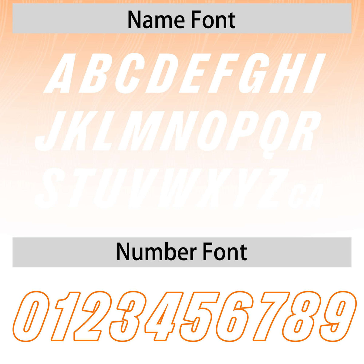 Custom Orange White Gradient Fashion Outdoor Authentic American Football Jersey