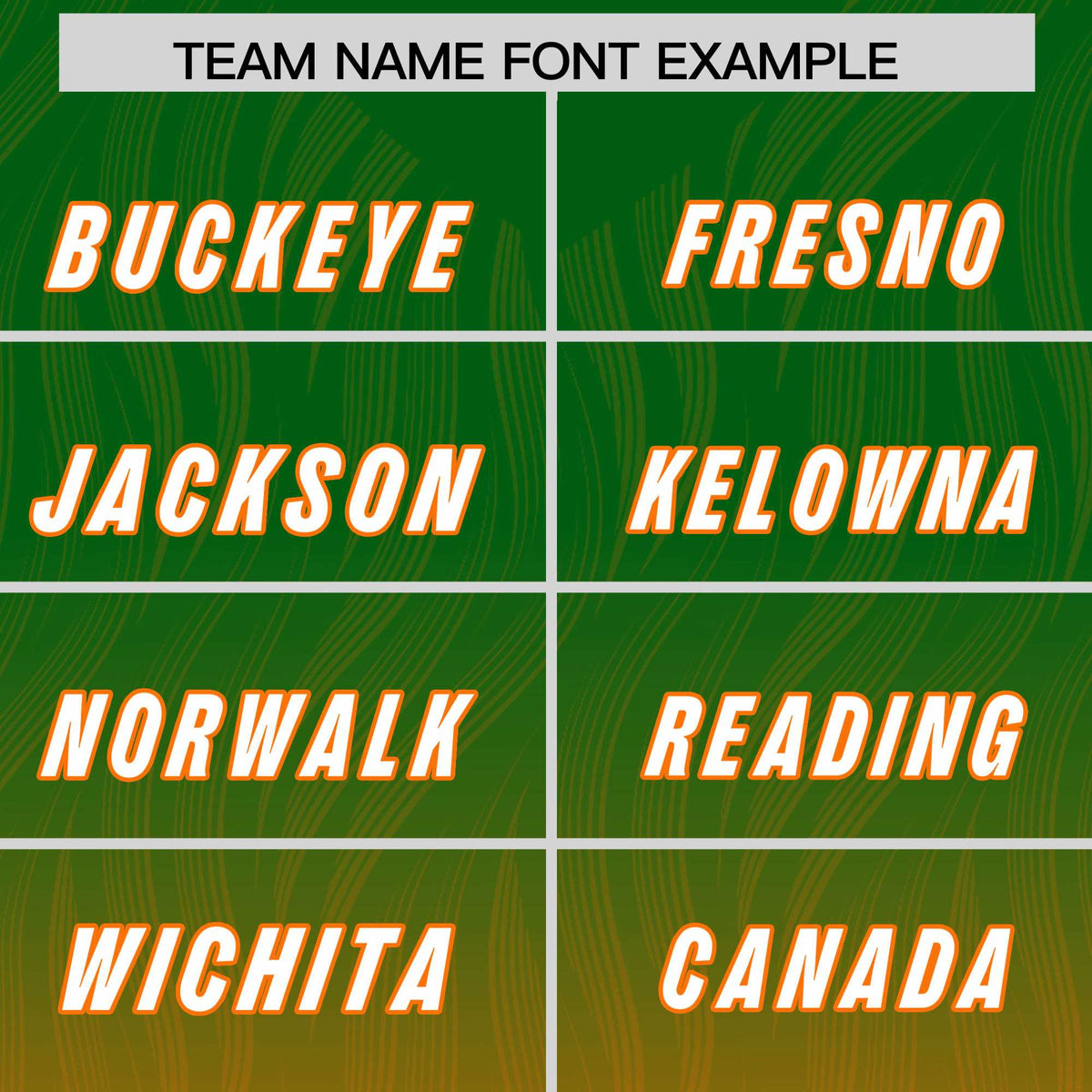 Custom Kelly Green Orange Gradient Fashion Outdoor Authentic American Football Jersey